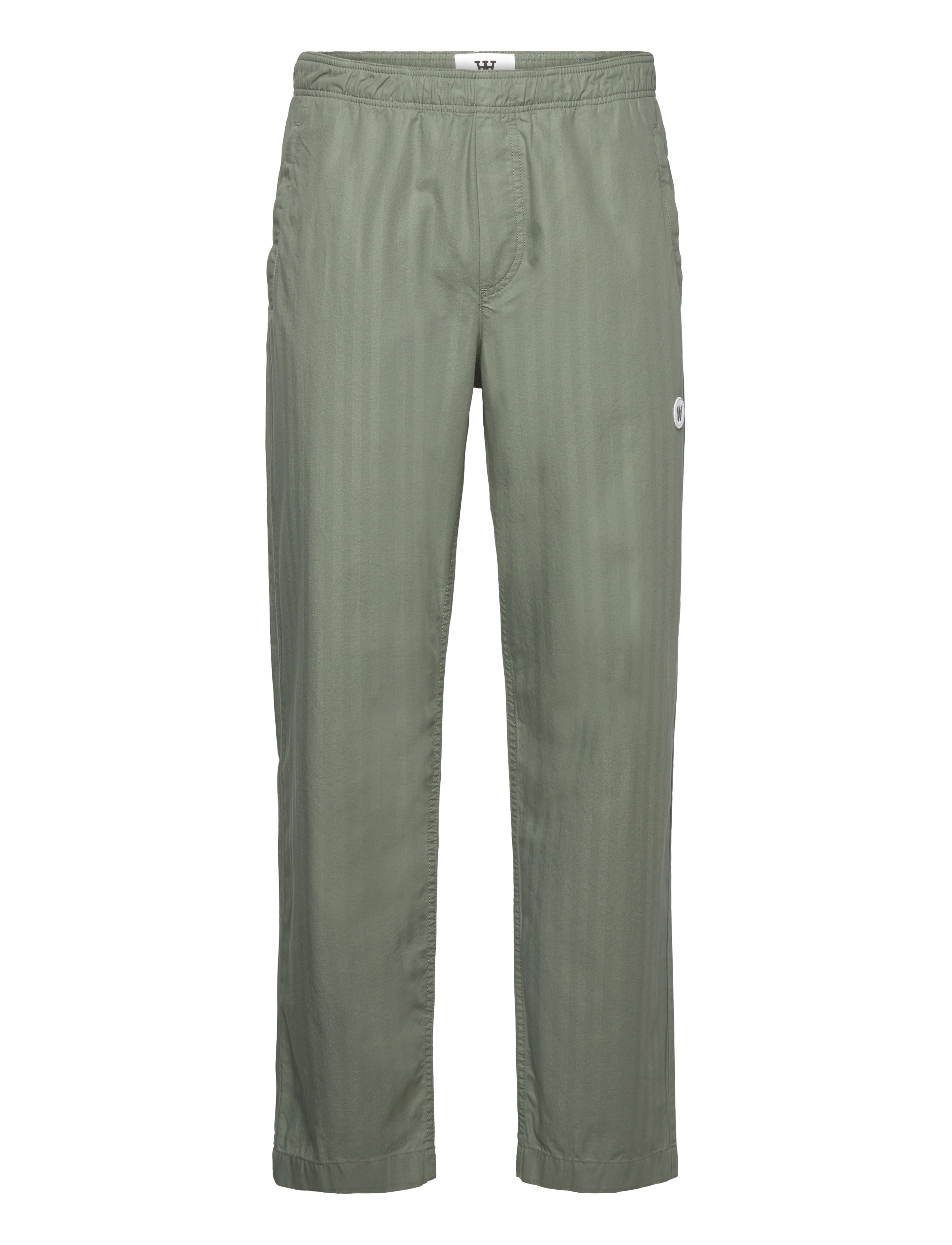 WOOD WOOD Lee herringbone trousers - Casual - OLIVE / khaki/green