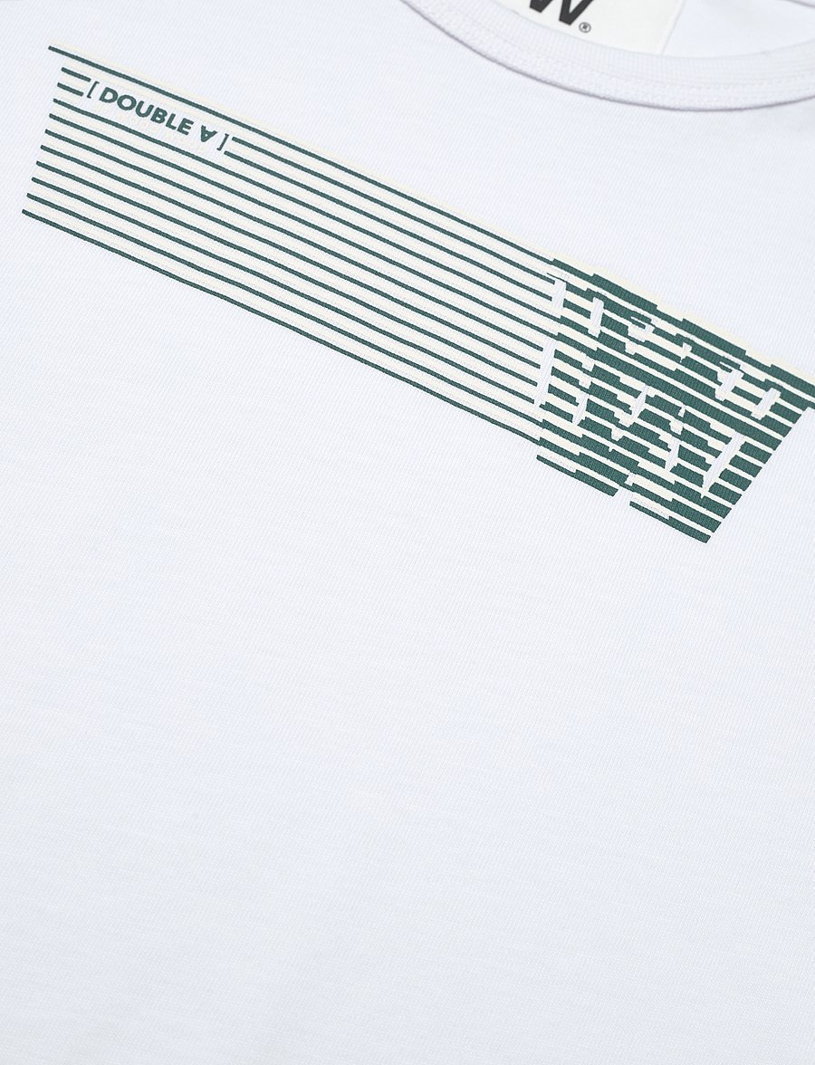 WOOD WOOD - Kim kids print longsleeve - långärmade t-shirts - white - 2