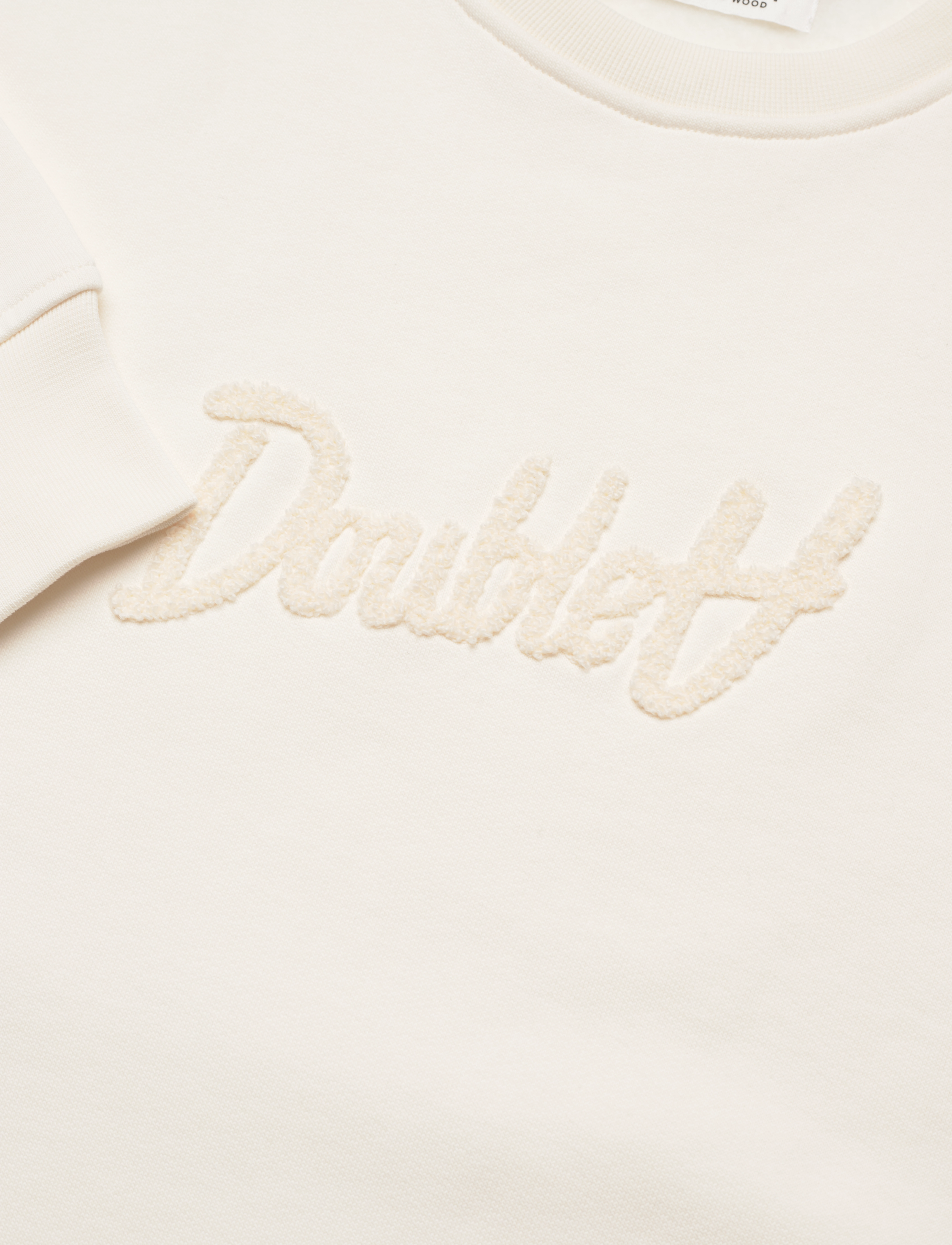 WOOD WOOD - Noel AA Script Embroidery sweatshirt - off-white - 2