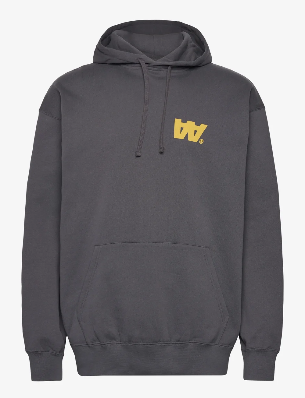 WOOD WOOD - WWCass Letter Hoodie GOTS - hoodies - iron - 0