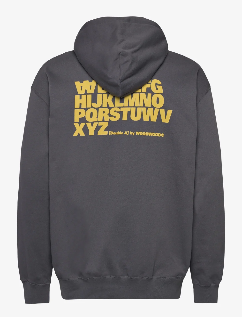 WOOD WOOD - WWCass Letter Hoodie GOTS - hoodies - iron - 1