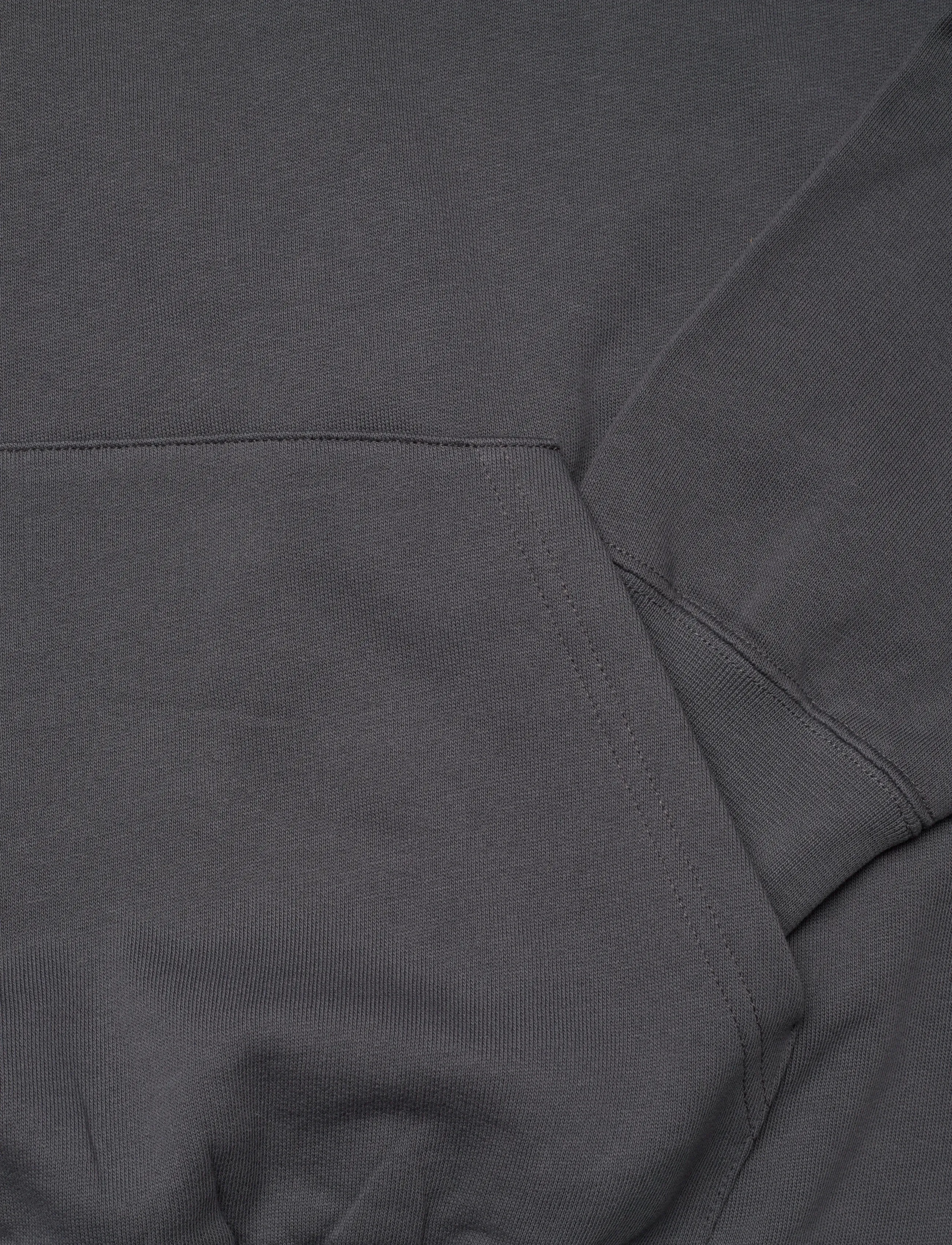 WOOD WOOD - WWCass Letter Hoodie GOTS - kapuzenpullover - iron - 3