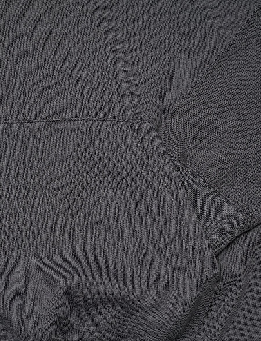 WOOD WOOD - WWCass Letter Hoodie GOTS - kapuzenpullover - iron - 3