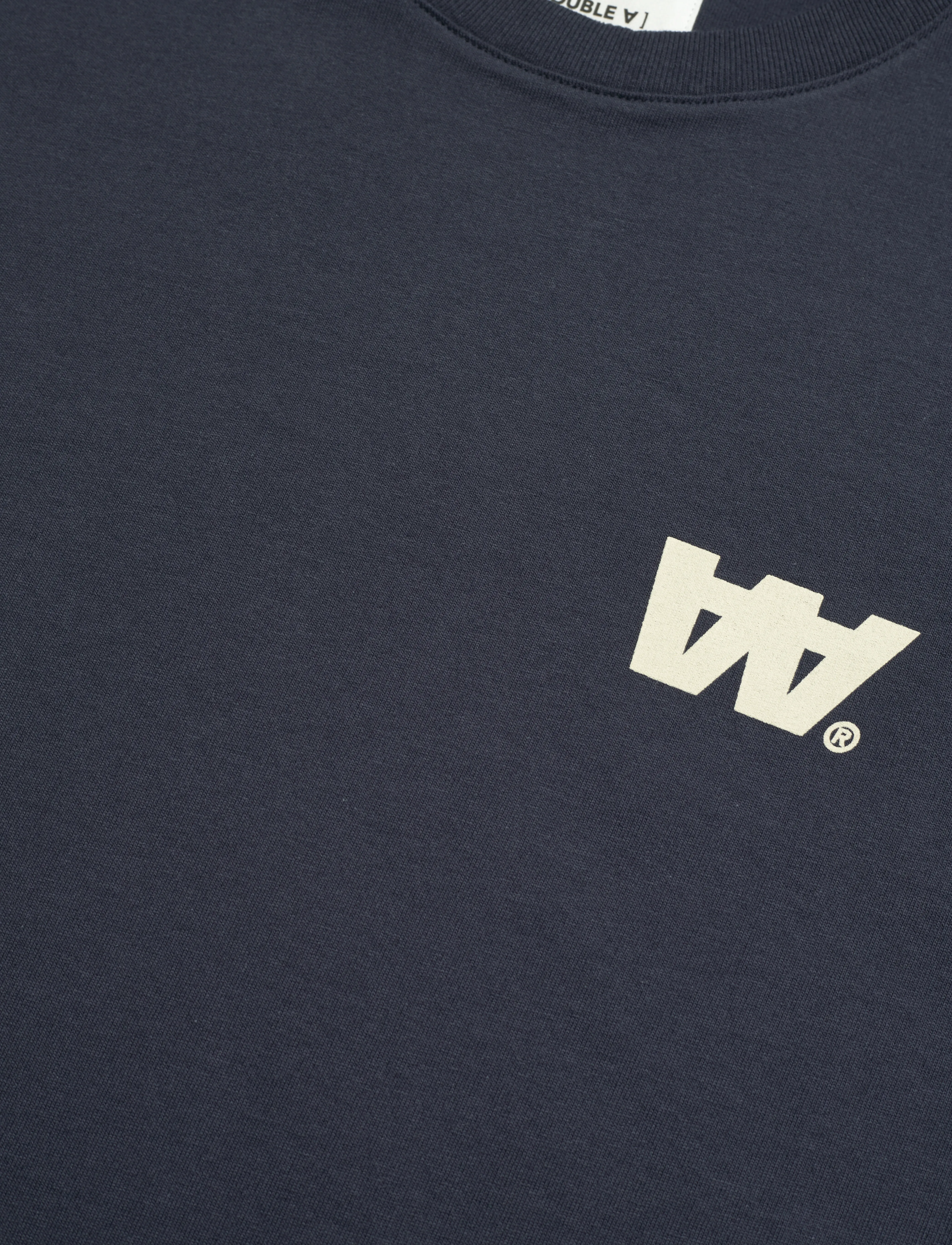 WOOD WOOD - Ace Letter T-Shirt GOTS - navy - 2