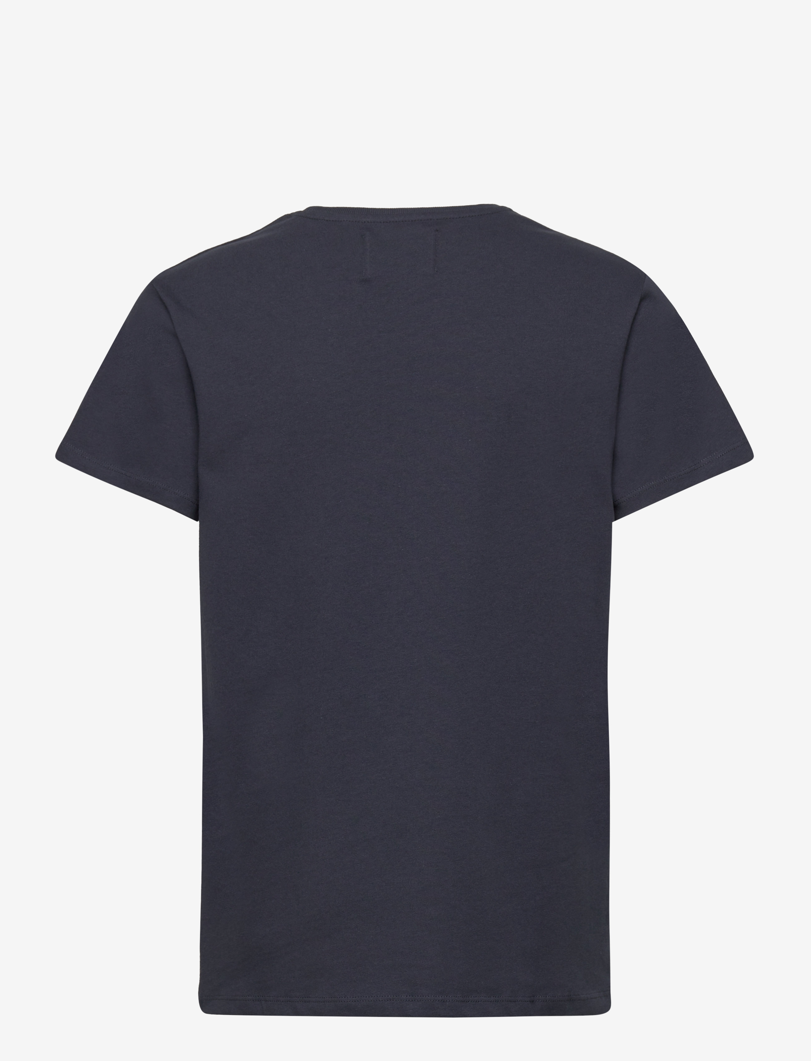 WOOD WOOD - Ola Junior Script & Badge T-shirt - eternal blue - 1