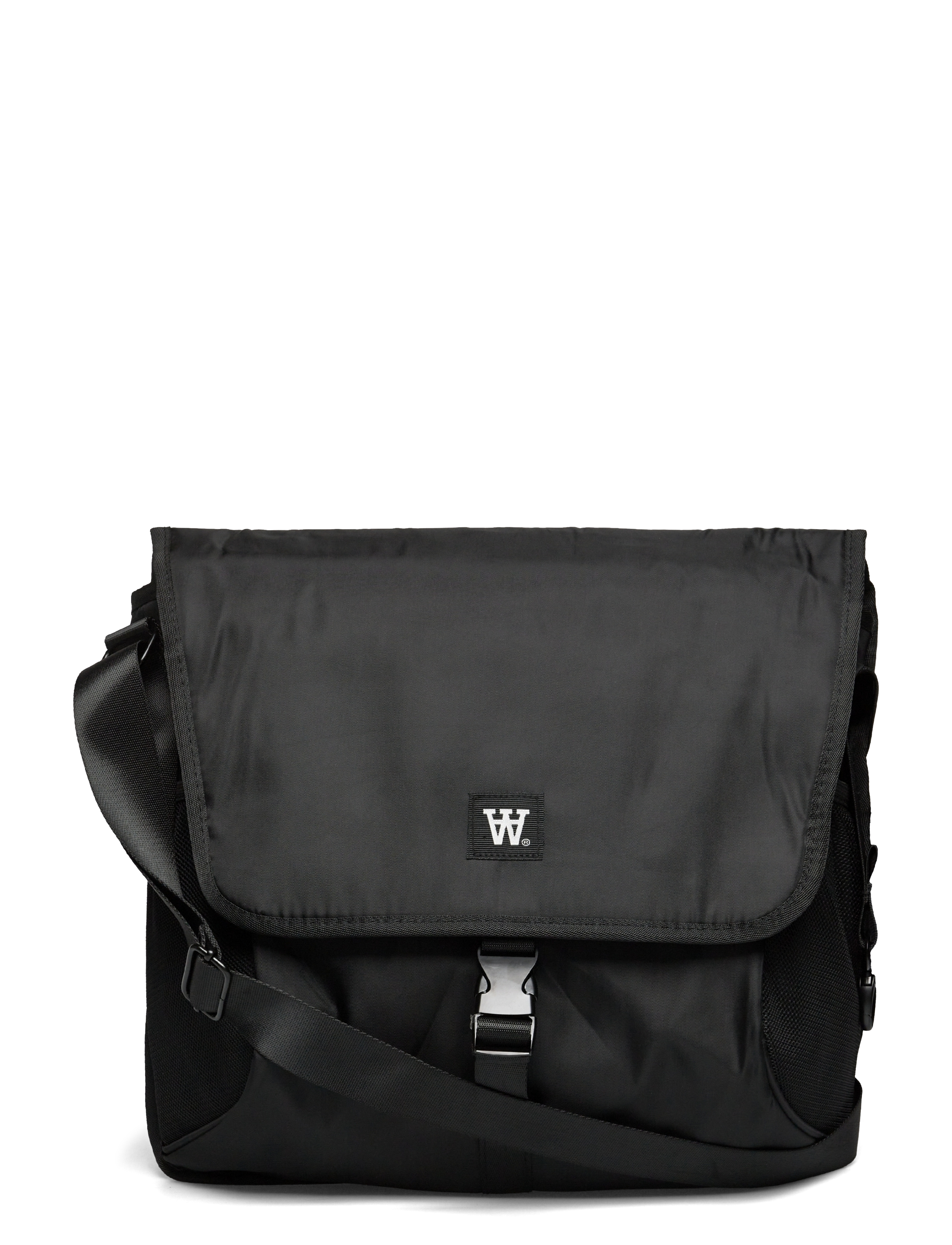 WOOD WOOD WWDee AA Messenger Bag - Skuldertasker - BLACK / black