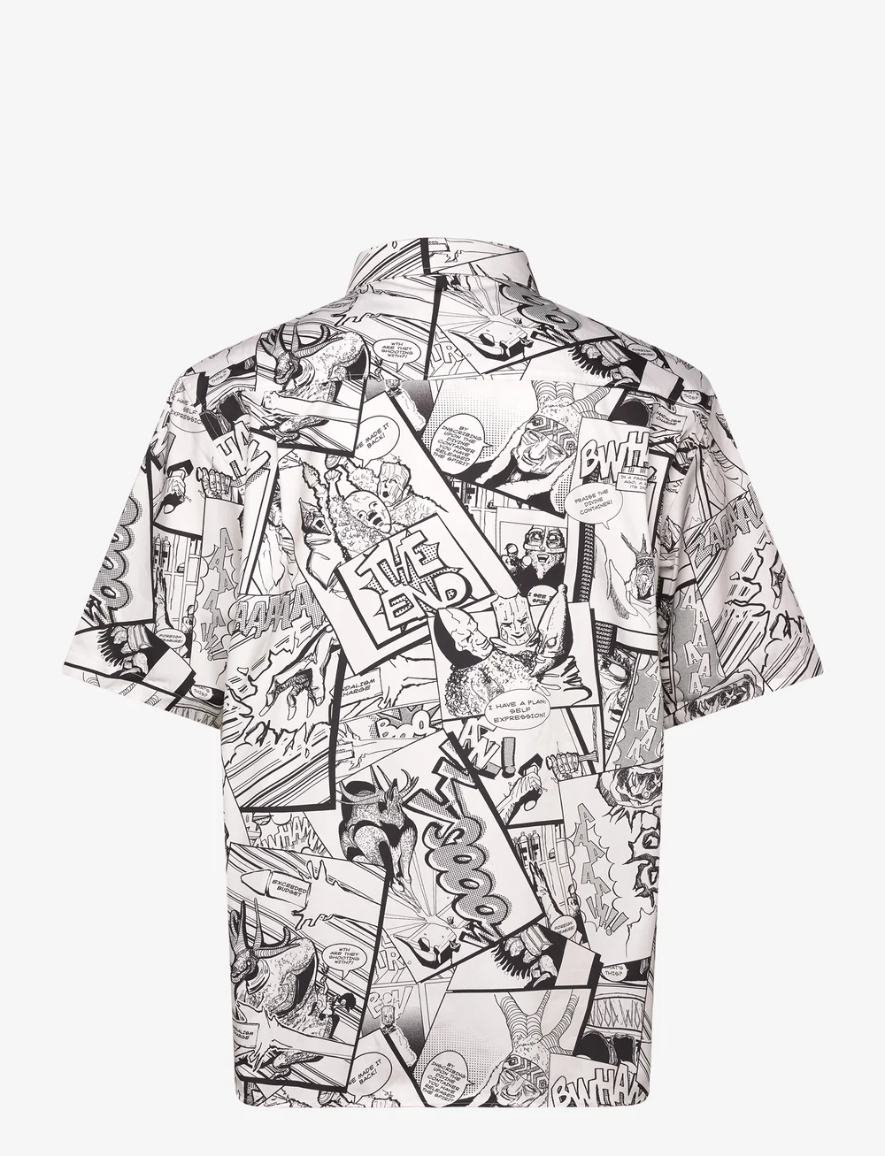 WOOD WOOD - WWAaron SS shirt AOP - kortærmede skjorter - pristine - 2