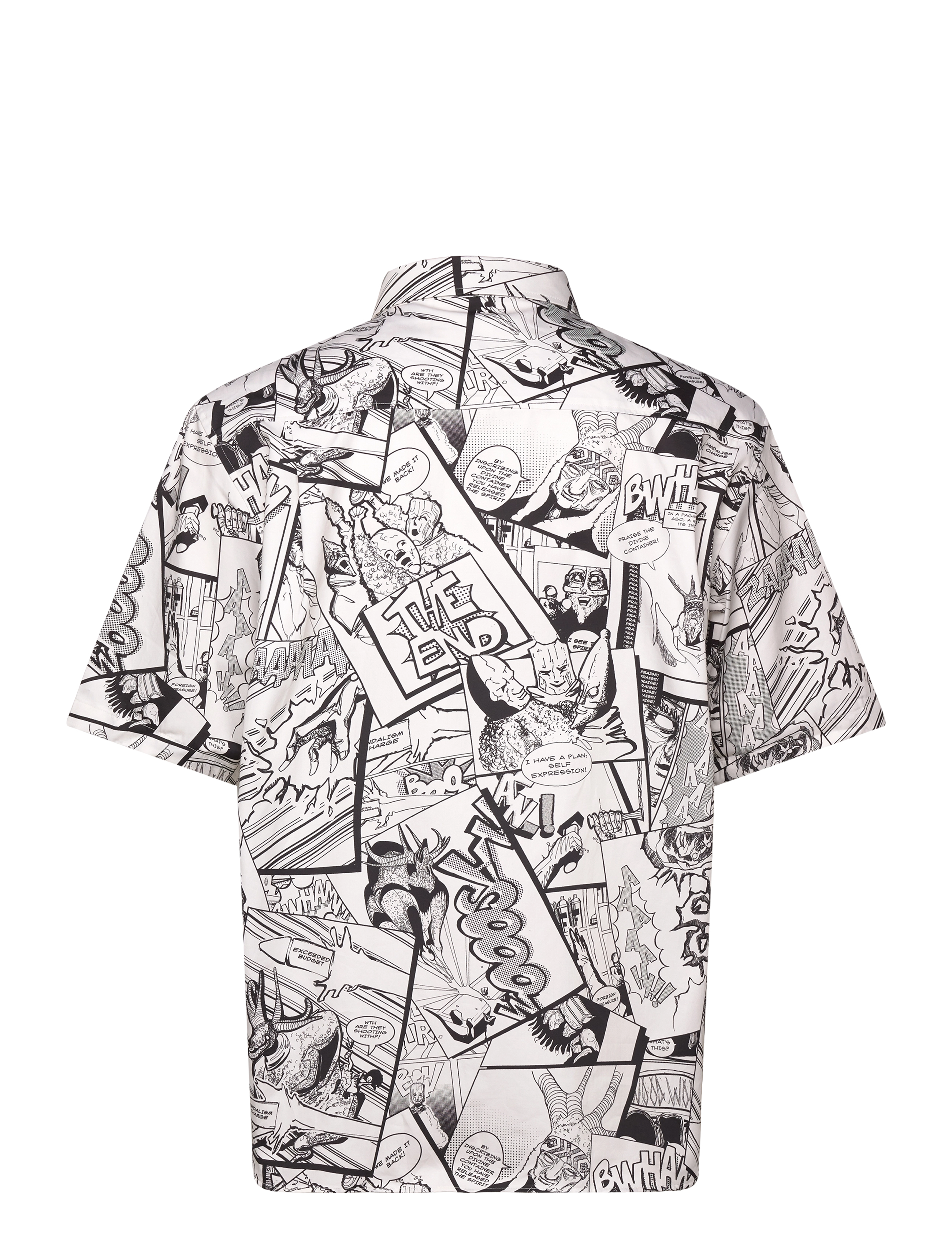 WOOD WOOD - WWAaron SS shirt AOP - marškiniai trumpomis rankovėmis - pristine - 2