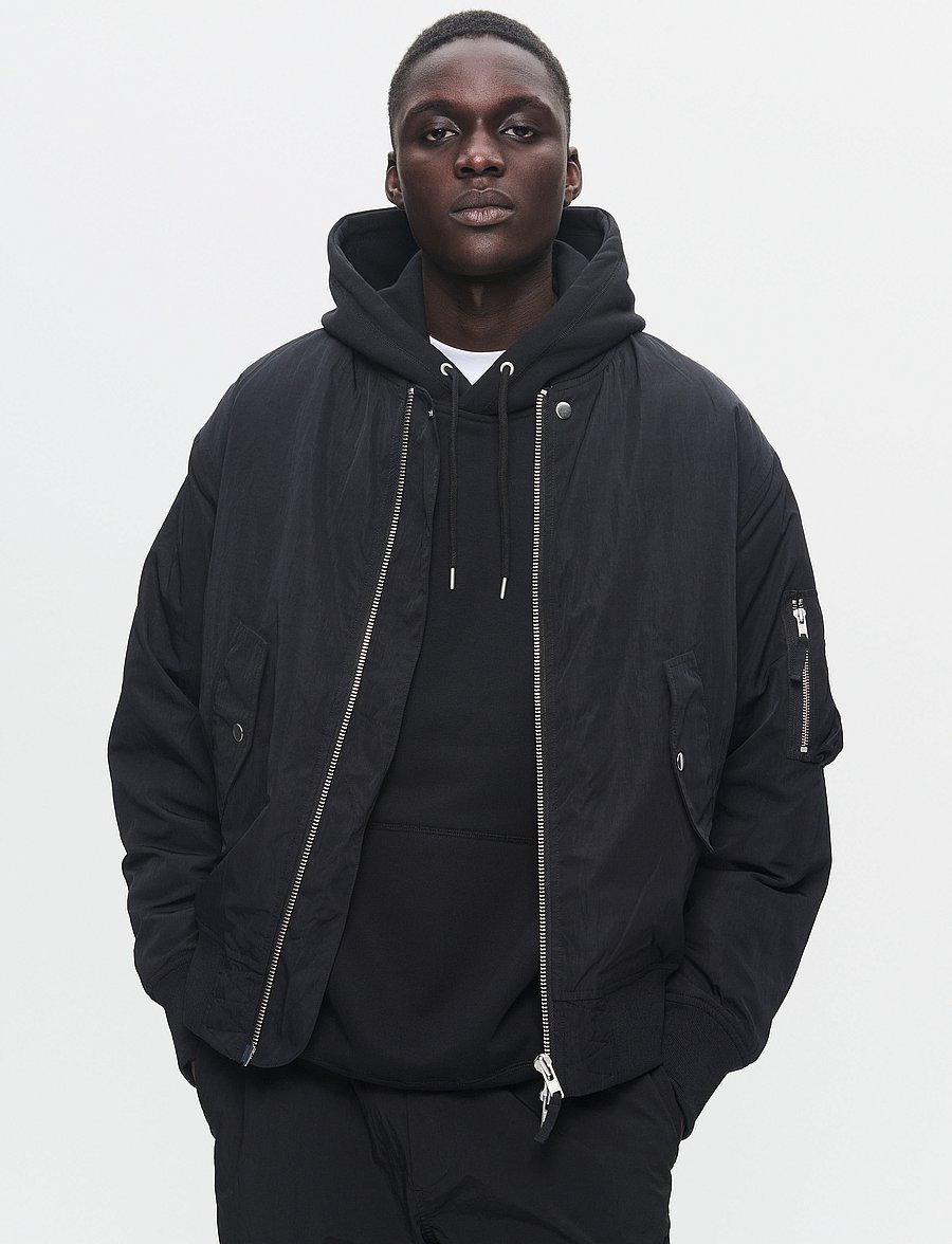 WOOD WOOD - WWAki Tonal Bomber - vårjackor - black - 0