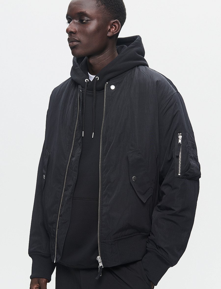 WOOD WOOD - WWAki Tonal Bomber - vårjackor - black - 5