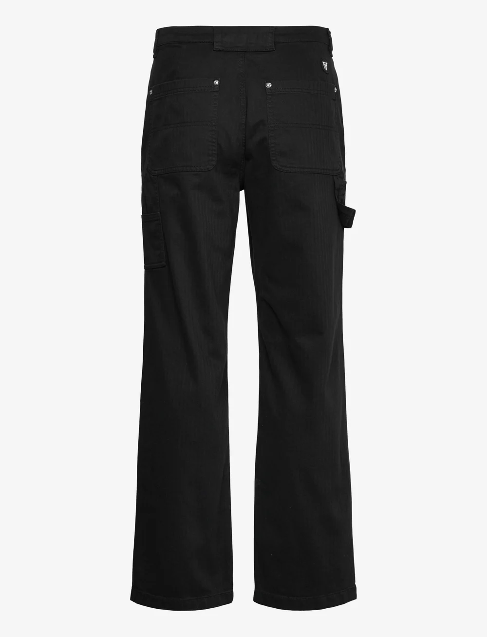 WOOD WOOD - WWFed Herringbone Workwear Pants - cargo pants - black - 2