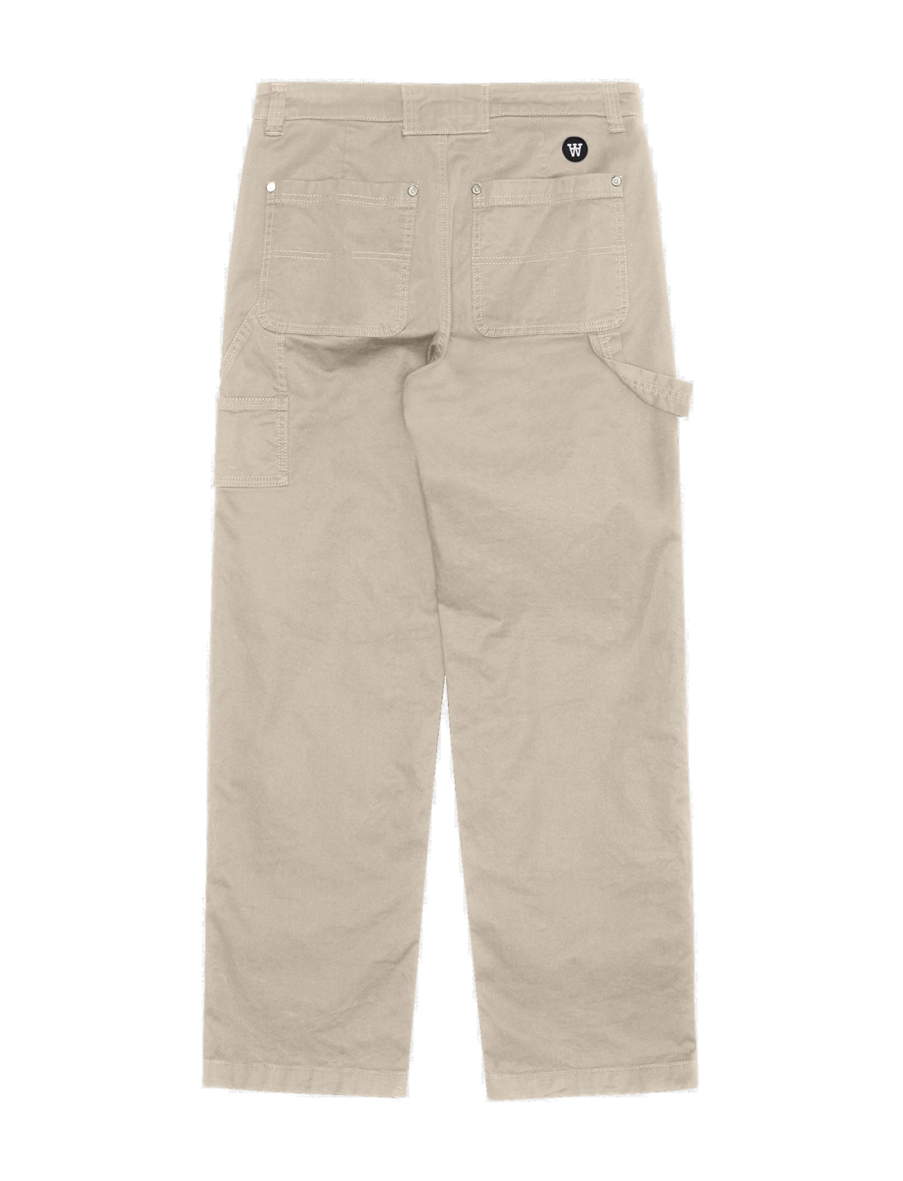 WOOD WOOD - WWFed Herringbone Workwear Pants - bojówki - sand grey - 2