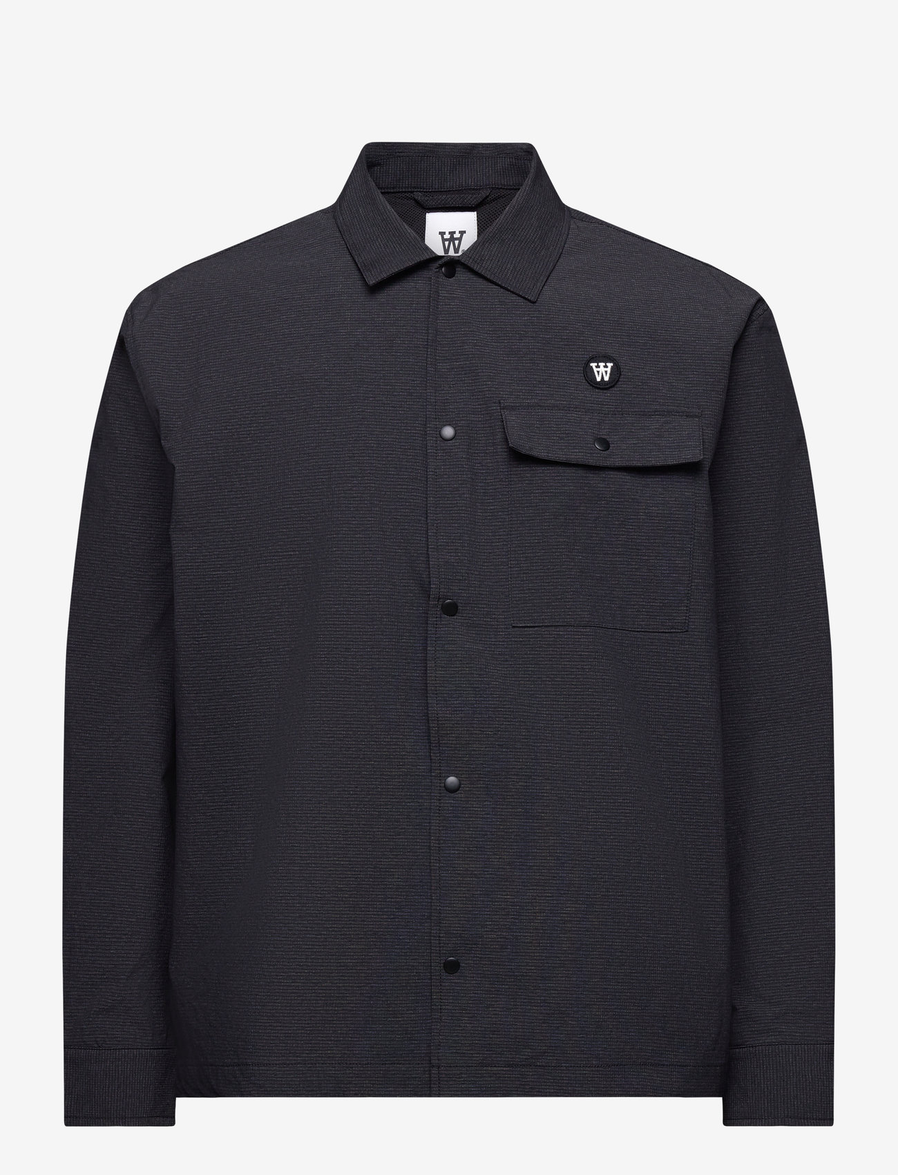 WOOD WOOD - WWDat Tech Overshirt - shop by style - charcoal - 0