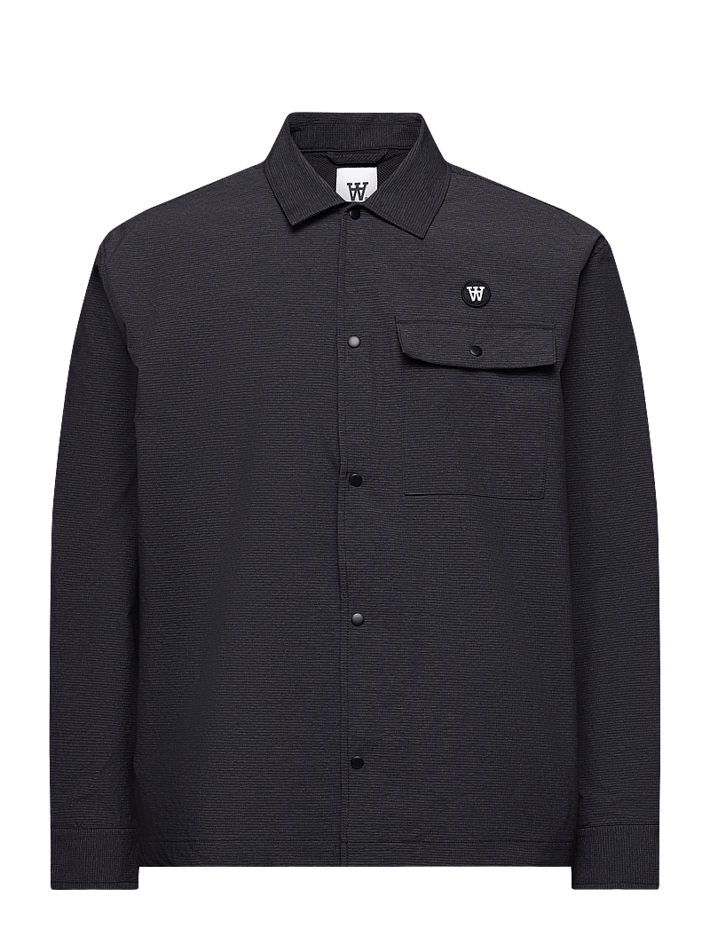 WOOD WOOD - WWDat Tech Overshirt - nach stil kaufen - charcoal - 0