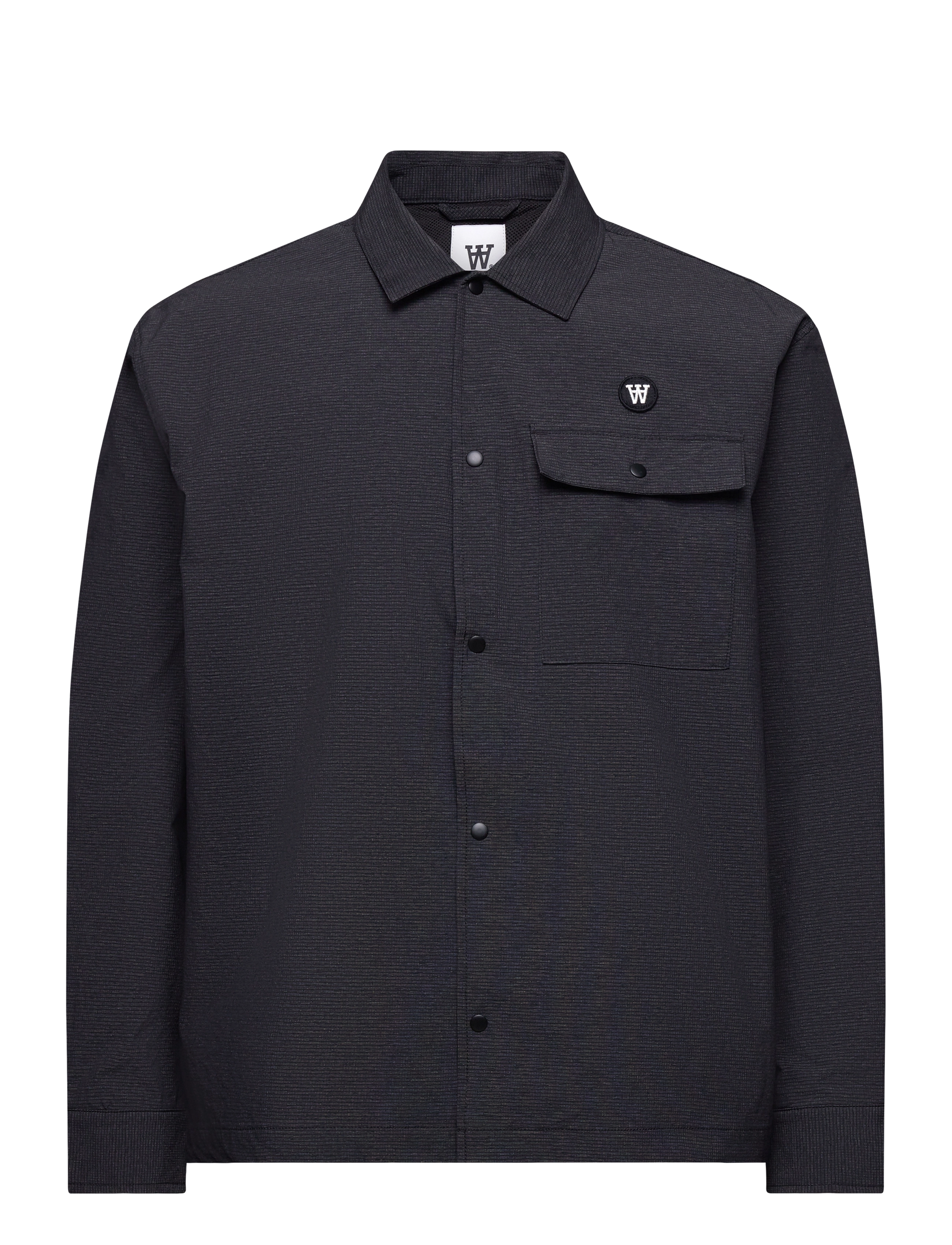 WOOD WOOD WWDat Tech Overshirt - Pealissärgid - CHARCOAL / black