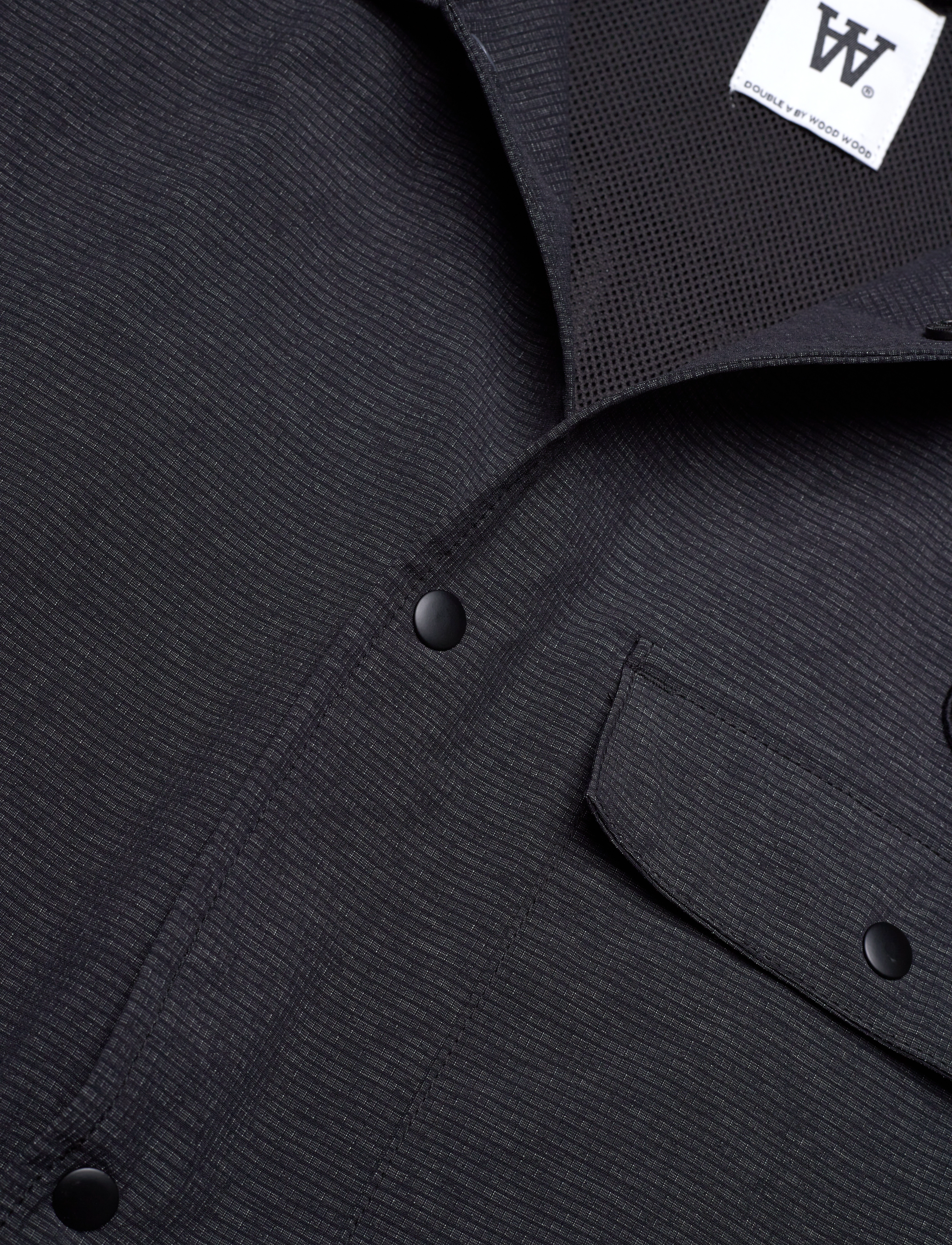 WOOD WOOD - WWDat Tech Overshirt - mænd - charcoal - 2