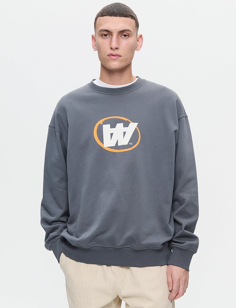 WOOD WOOD - WWNoel Neo AA Sweatshirt - shoppa efter stil - deep grey - 0