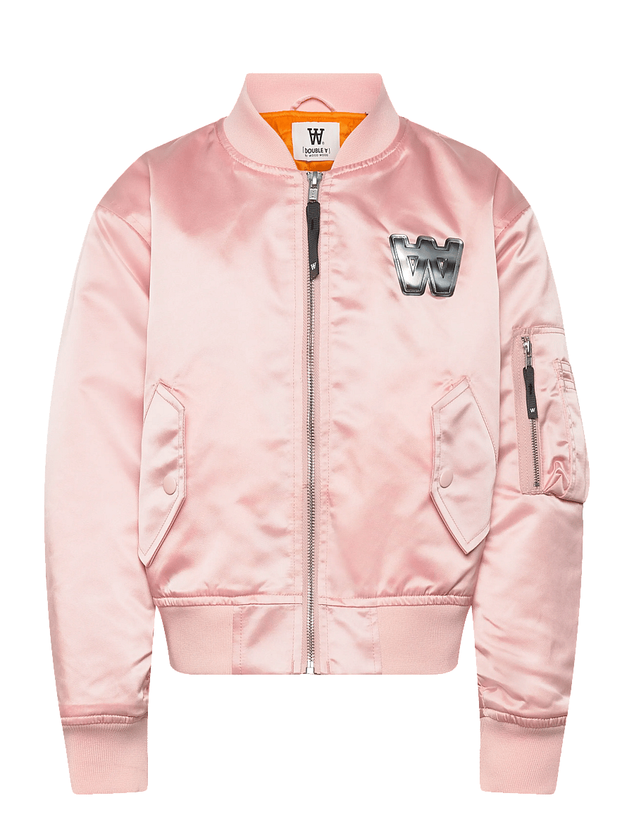 WOOD WOOD - WWKnox Chrome Combo Bomber - bomber jackets - pale pink - 0