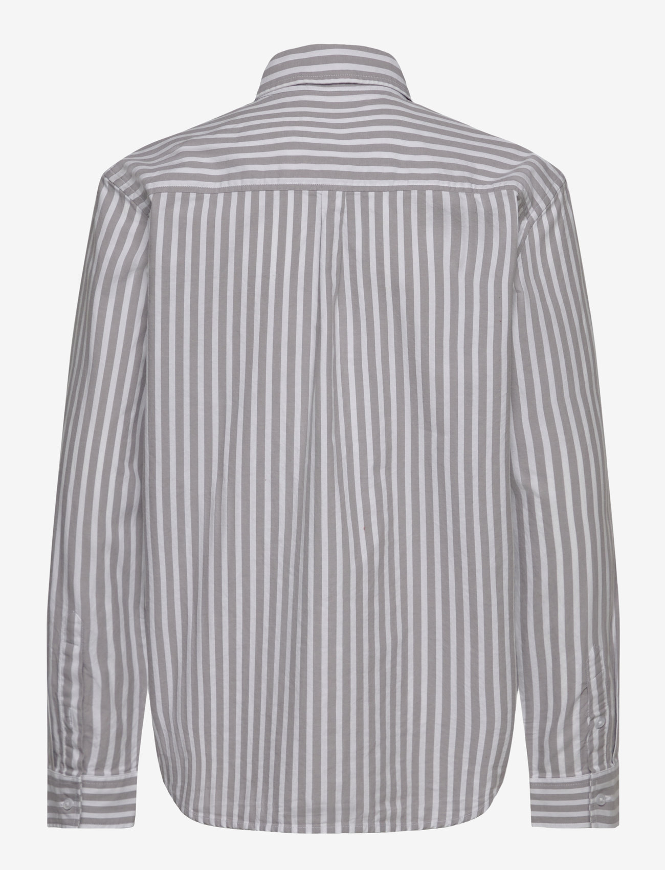 WOOD WOOD - WWOli Striped Shirt GOTS - langærmede skjorter - steel grey - 1