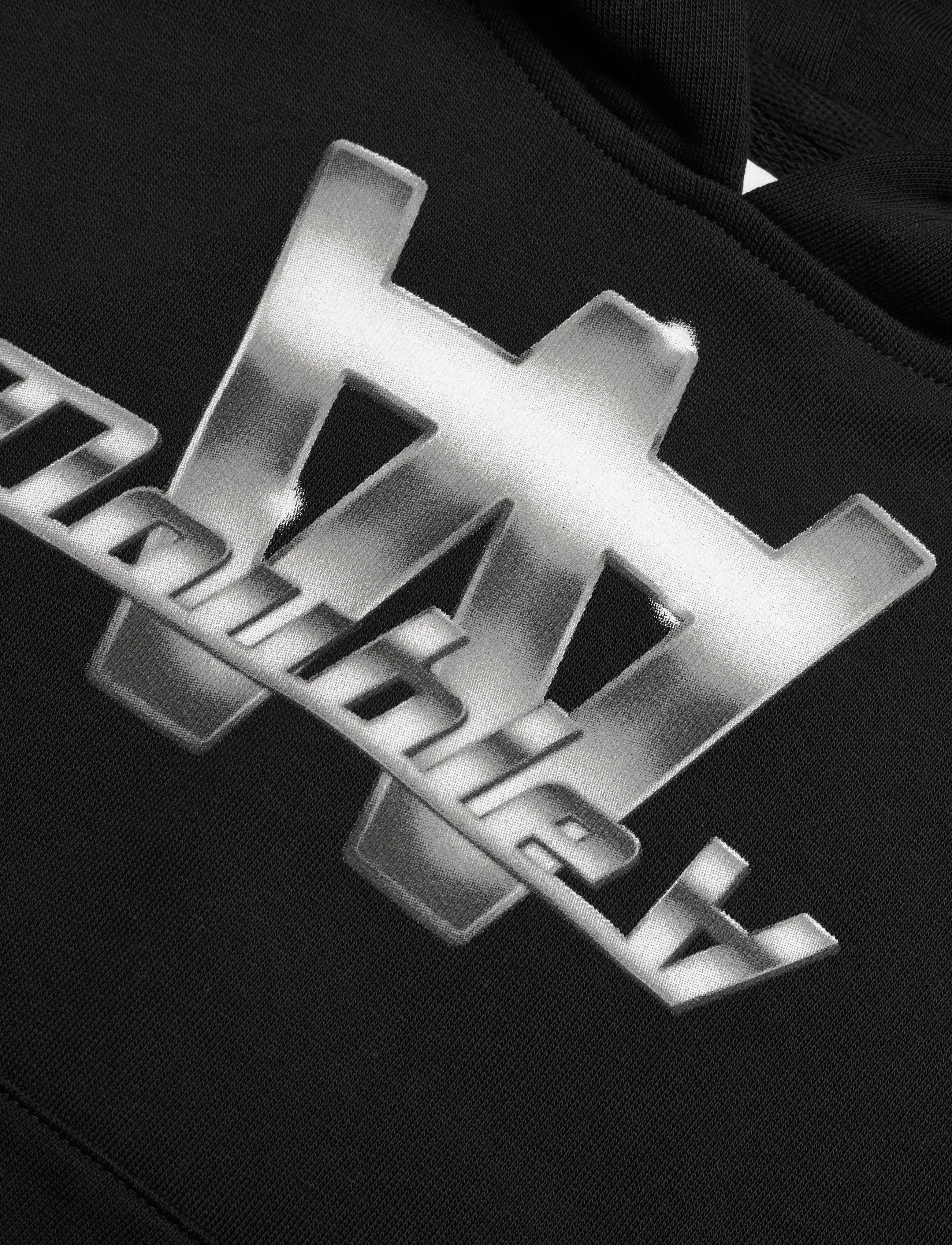 WOOD WOOD - WWIzzy Chrome Combo Hoodie GOTS - hættetrøjer - black - 2