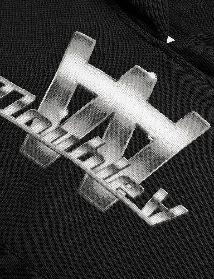 WOOD WOOD - WWIzzy Chrome Combo Hoodie GOTS - kapuzenpullover - black - 2