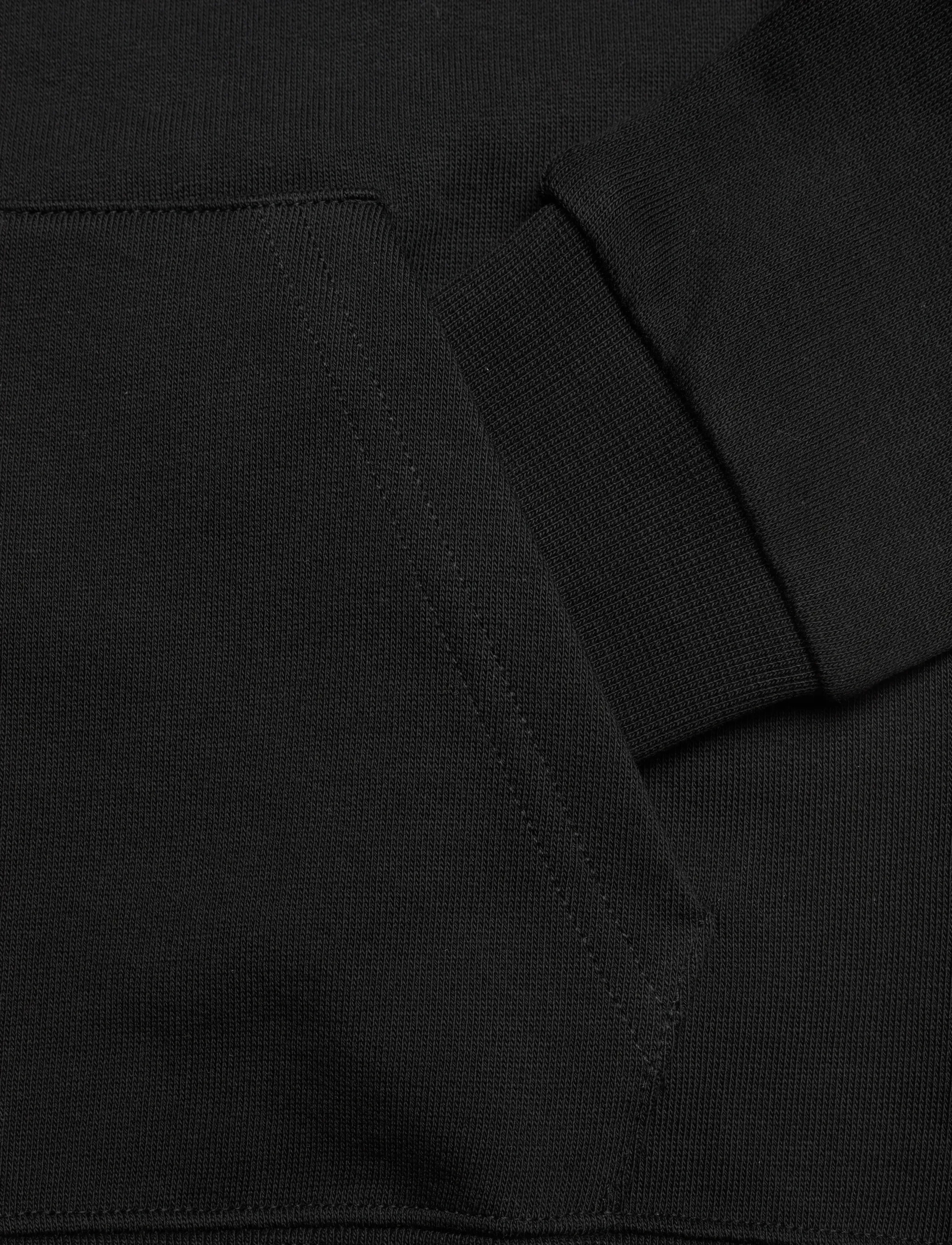 WOOD WOOD - WWIzzy Chrome Combo Hoodie GOTS - hættetrøjer - black - 3