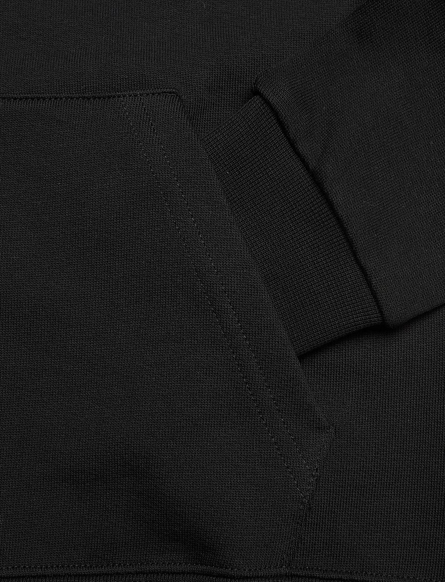 WOOD WOOD - WWIzzy Chrome Combo Hoodie GOTS - kapuzenpullover - black - 3