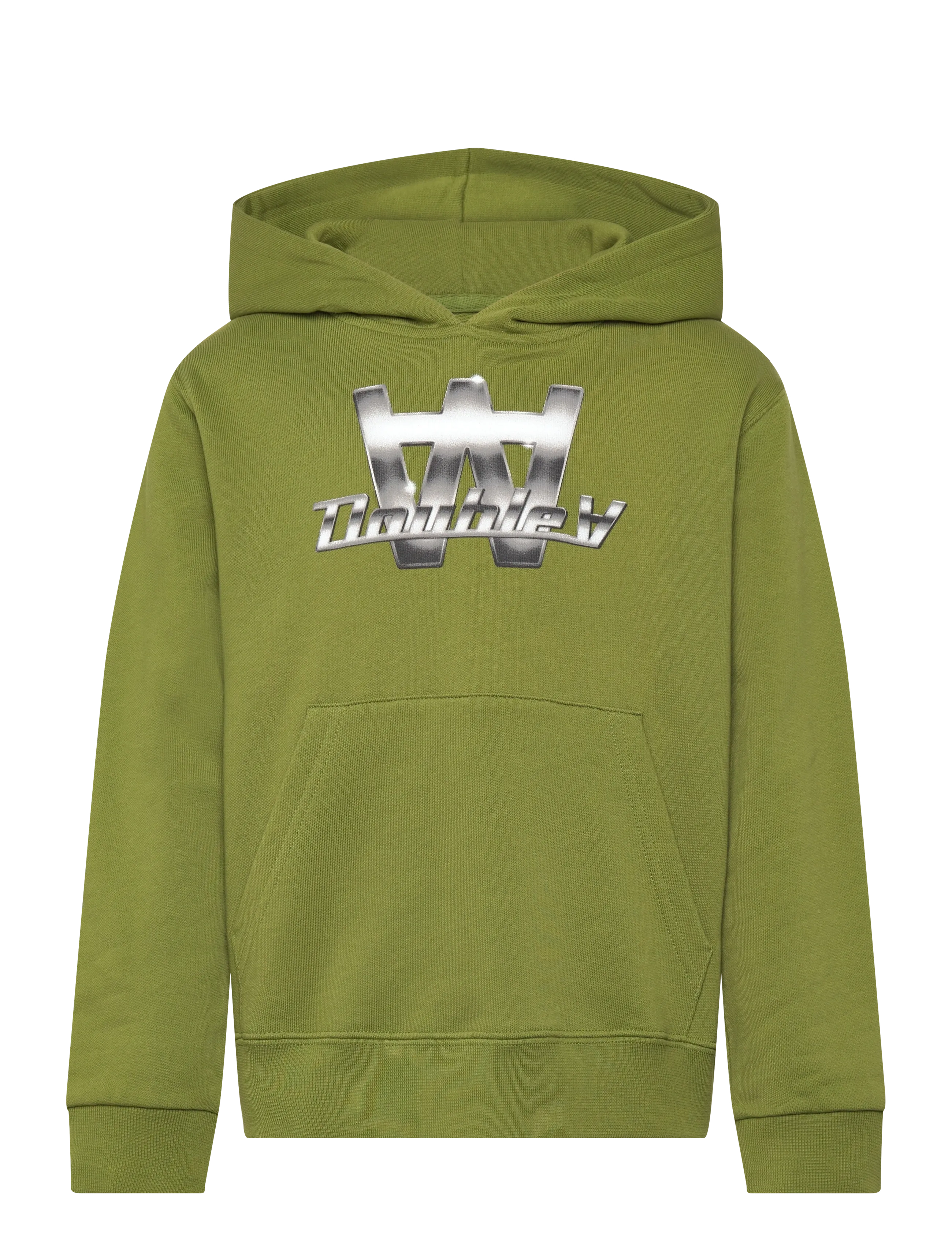 WOOD WOOD WWIzzy Chrome Combo Hoodie GOTS - Uus - FATIQUE GREEN / green
