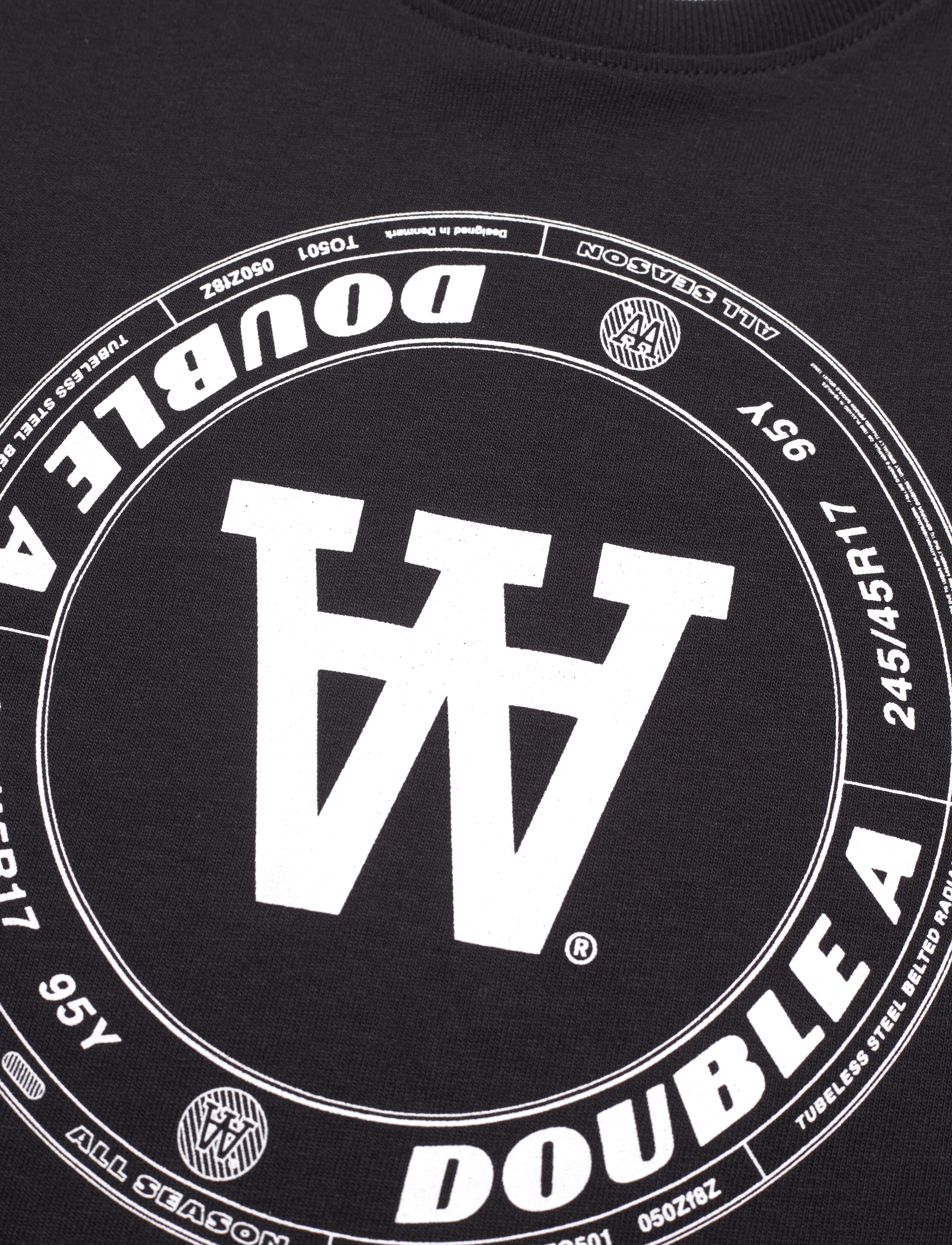 WOOD WOOD - WWOla Tirewall T-Shirt GOTS - kortærmede - black - 2