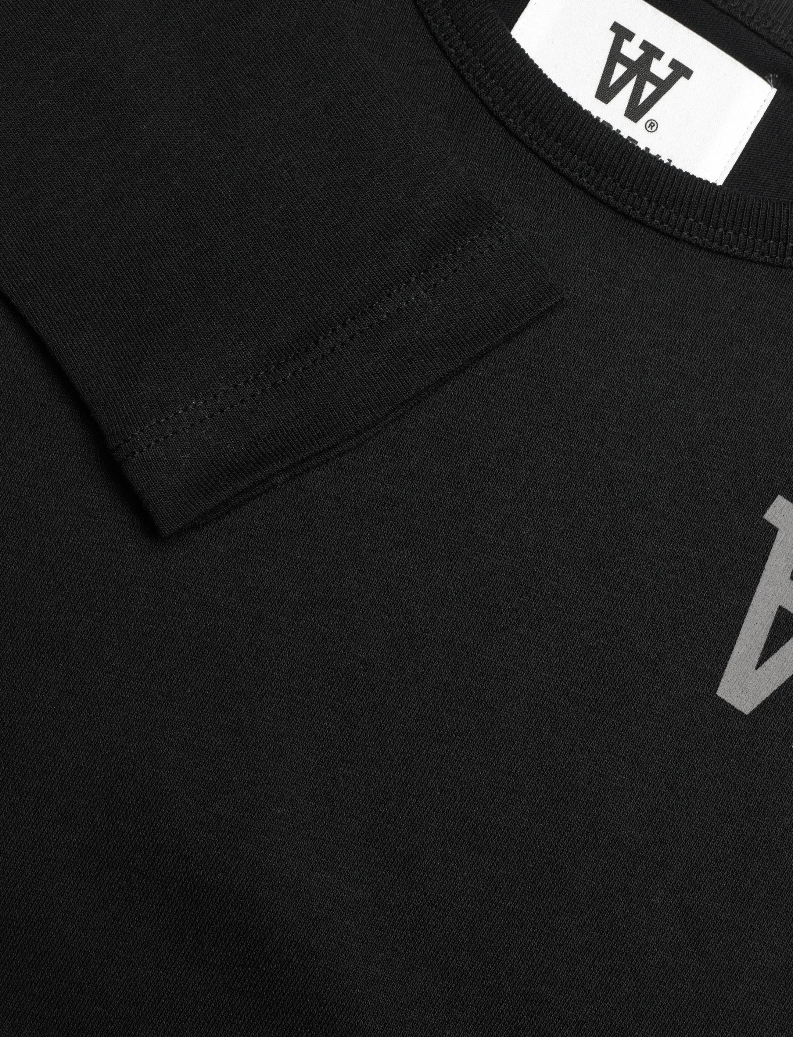 WOOD WOOD - WWKim Tirewall LS T-Shirt GOTS - langærmede t-shirts - black - 2