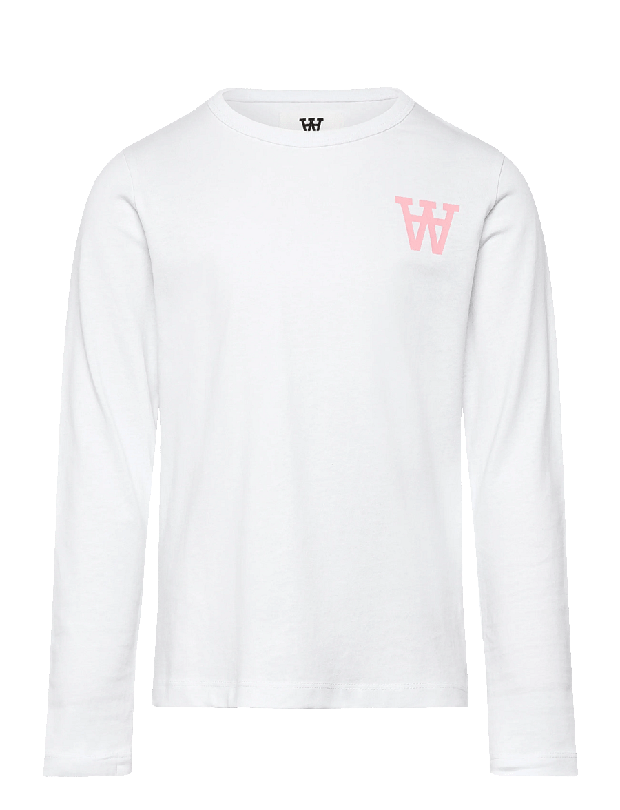 WOOD WOOD - WWKim Tirewall LS T-Shirt GOTS - langärmelig - white - 0