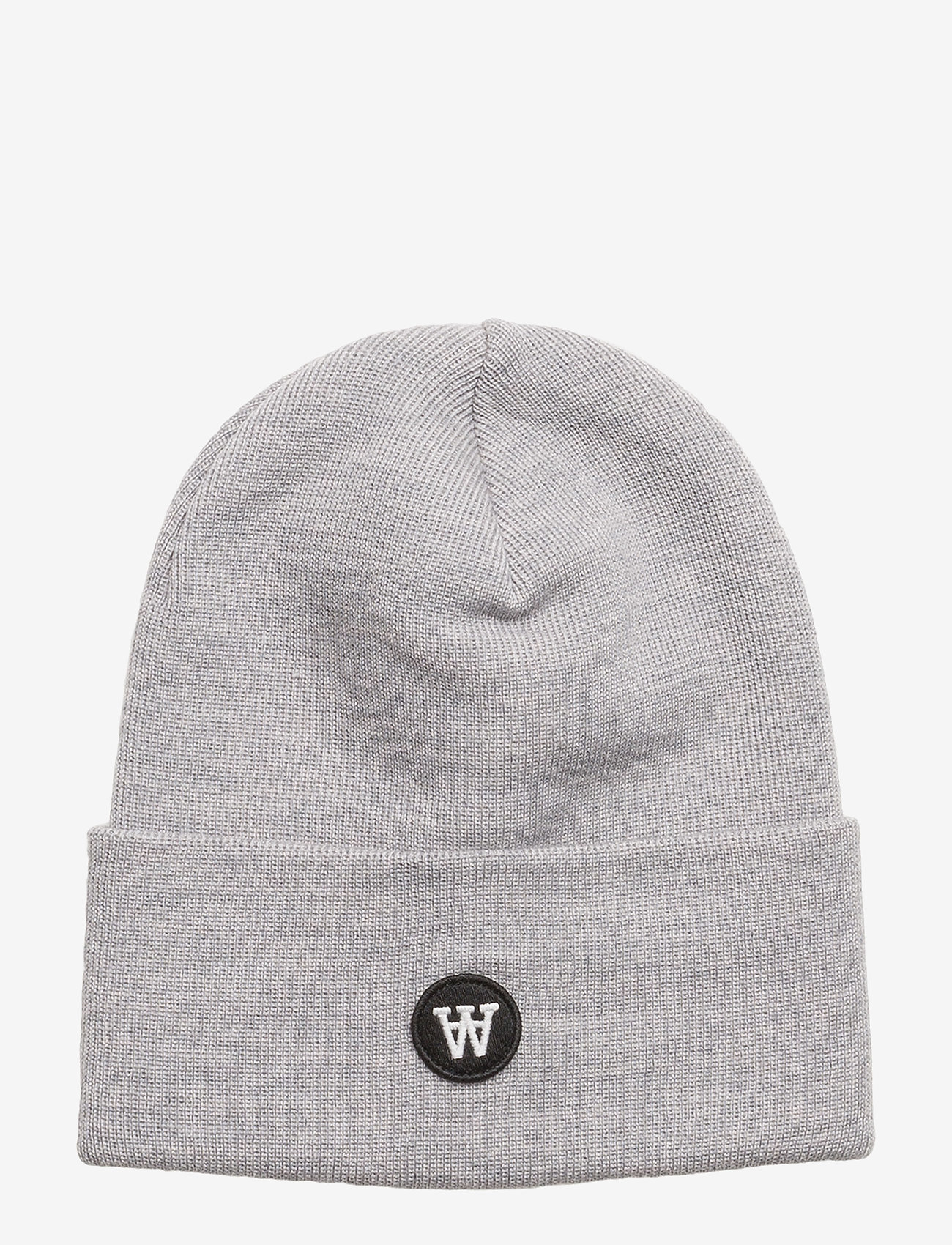 Double A by Wood Wood - Gerald tall beanie - grey melange - 0