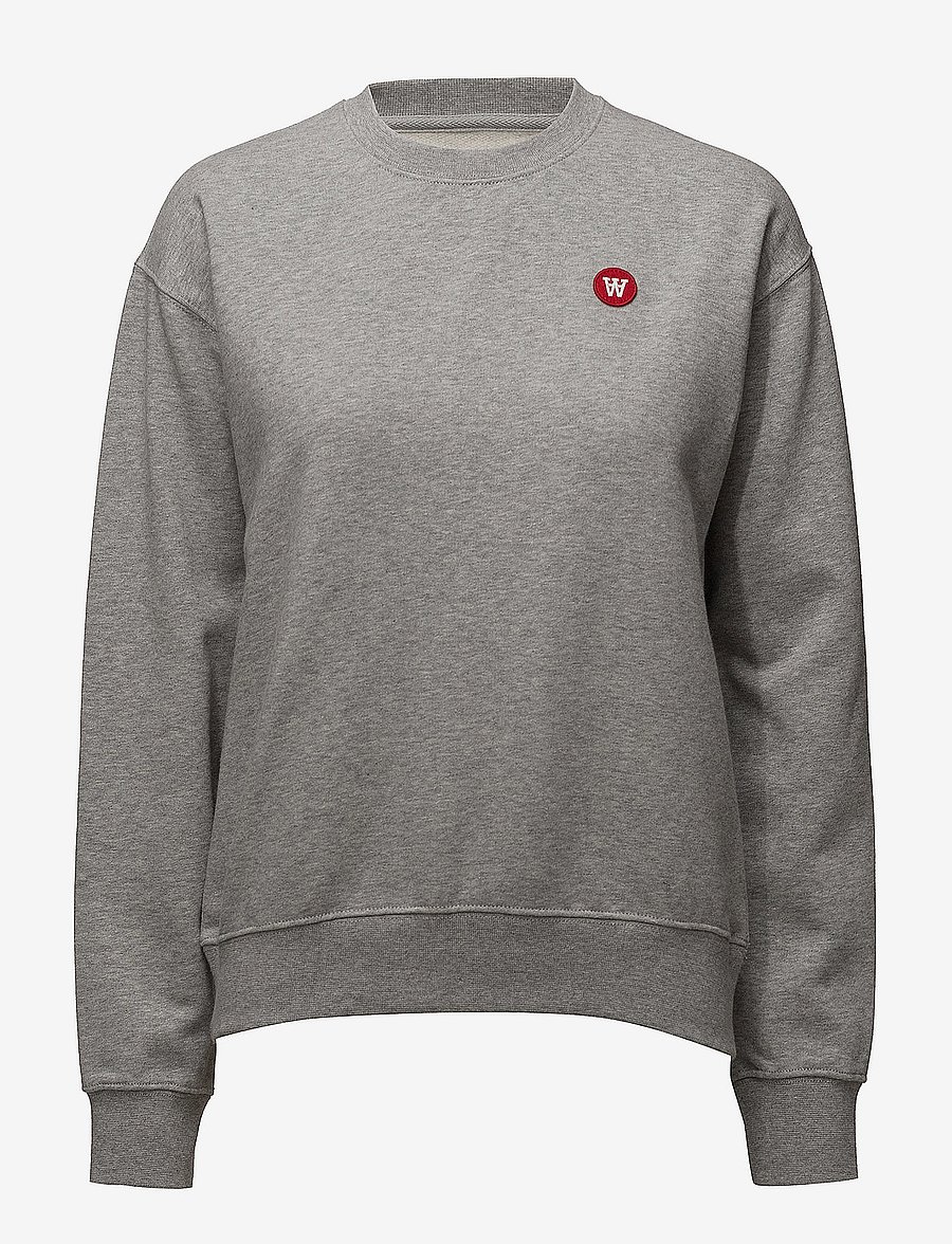 WOOD WOOD - Jess sweatshirt - sweatshirts - grey melange - 0