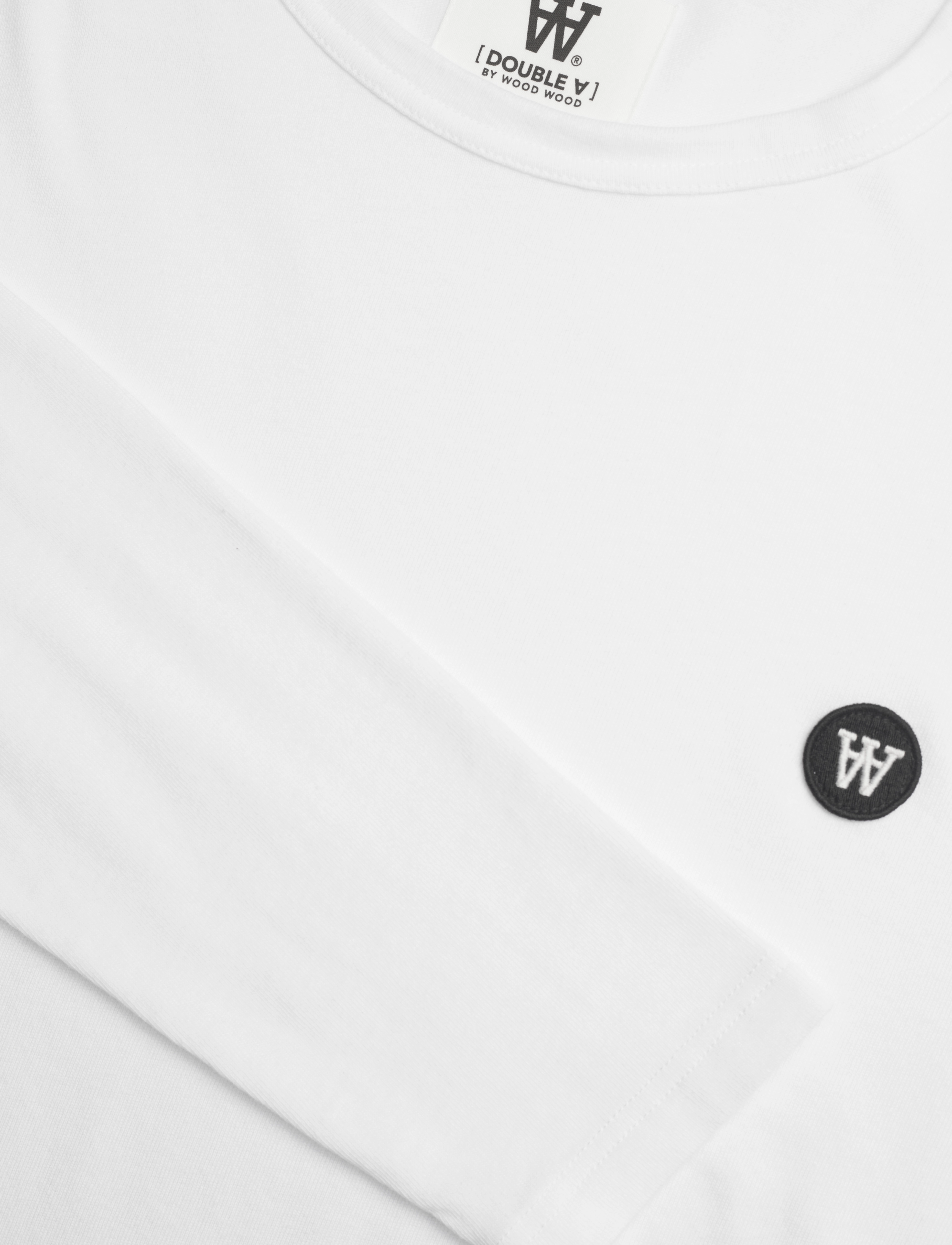 WOOD WOOD - Mel long sleeve GOTS - långärmade t-shirts - bright white - 2