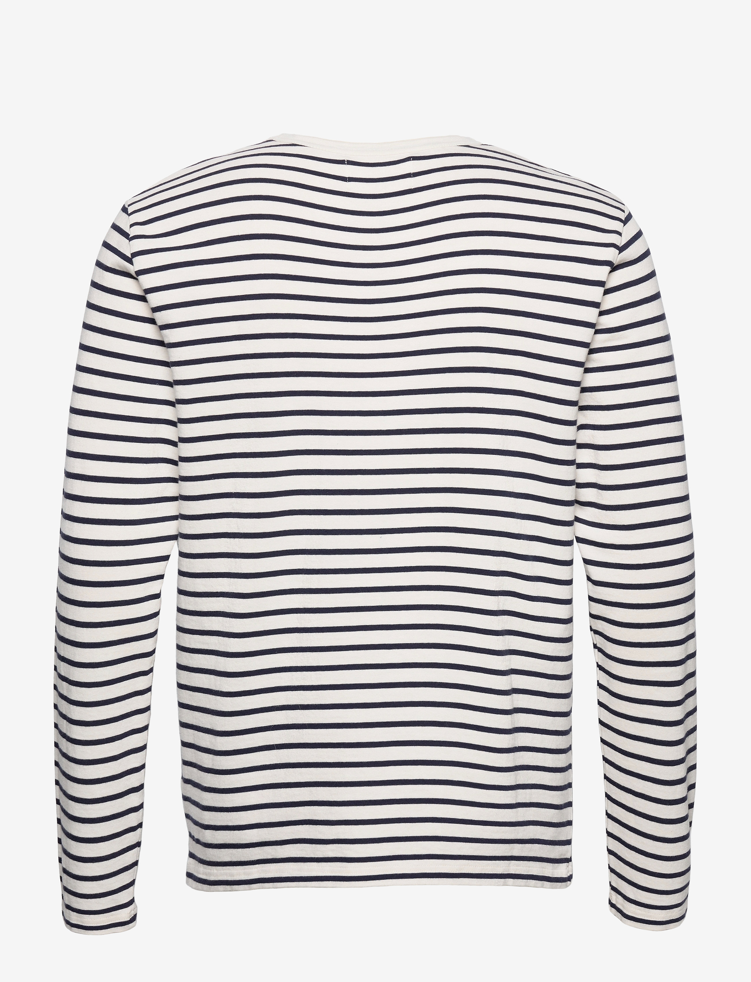 Double A by Wood Wood - Mel stripe long sleeve - off-white/navy stripes - 1