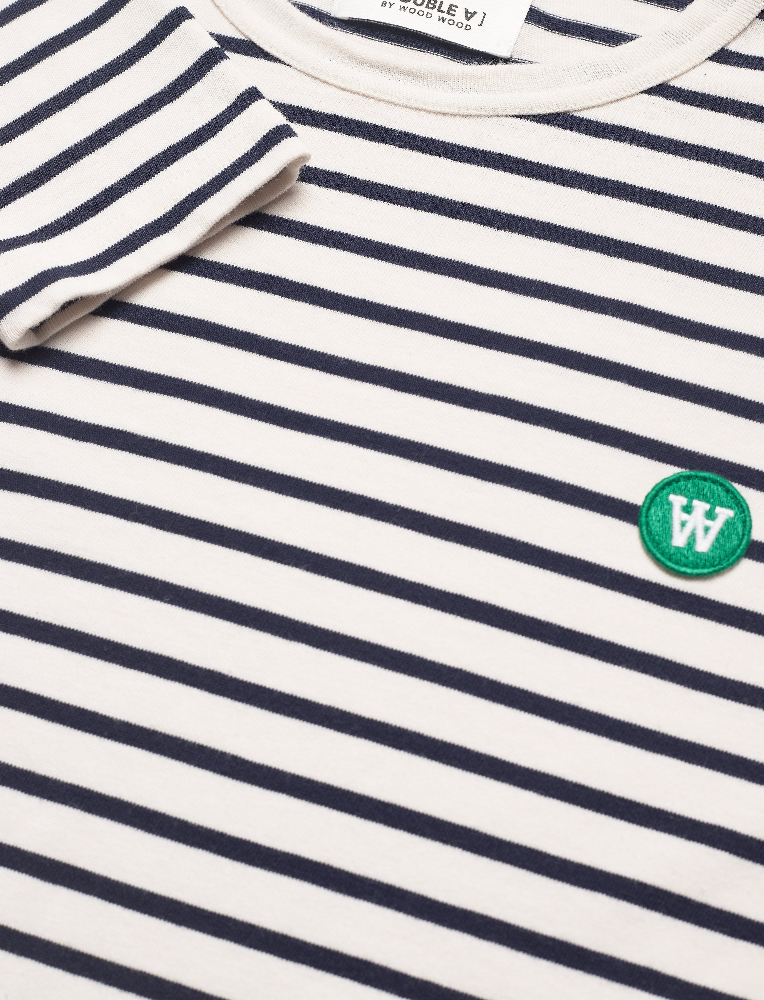 Double A by Wood Wood - Mel stripe long sleeve - off-white/navy stripes - 2