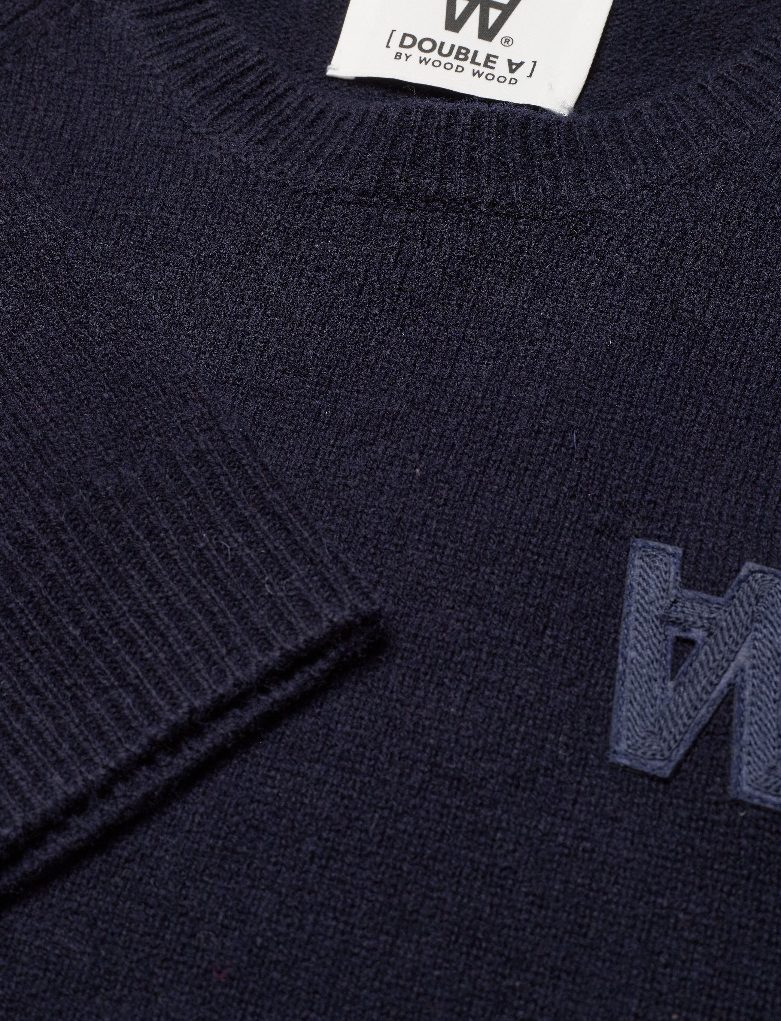 Double A by Wood Wood - Asta lambswool jumper - navy - 2