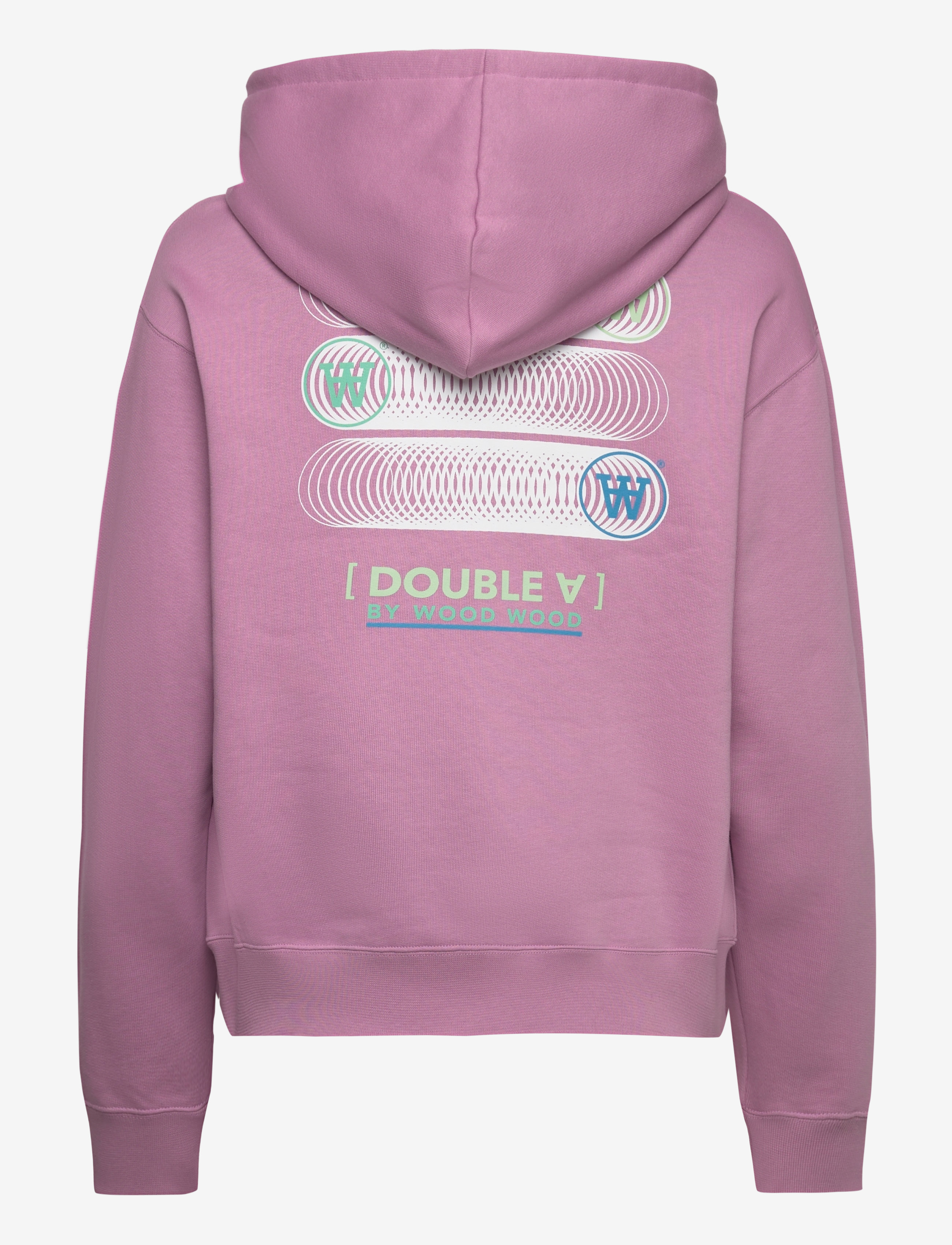 DOUBLE A BY W.W. - Jenn stacked logo hoodie - rosy lavender - 1
