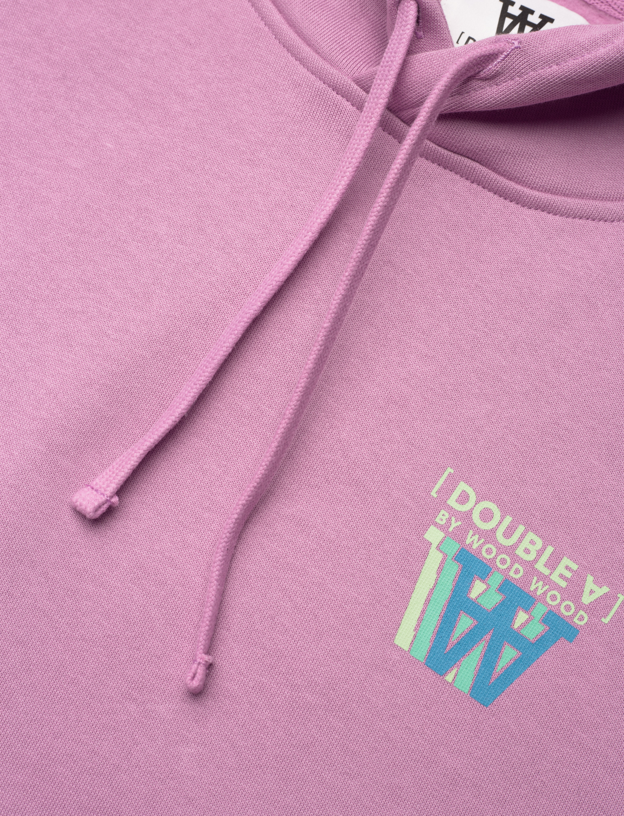 DOUBLE A BY W.W. - Jenn stacked logo hoodie - rosy lavender - 2