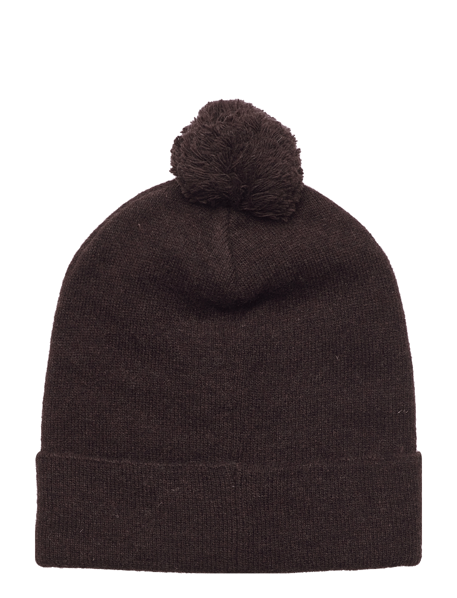 WOOD WOOD - Kai kids pom pom beanie - beanies - black coffee - 1