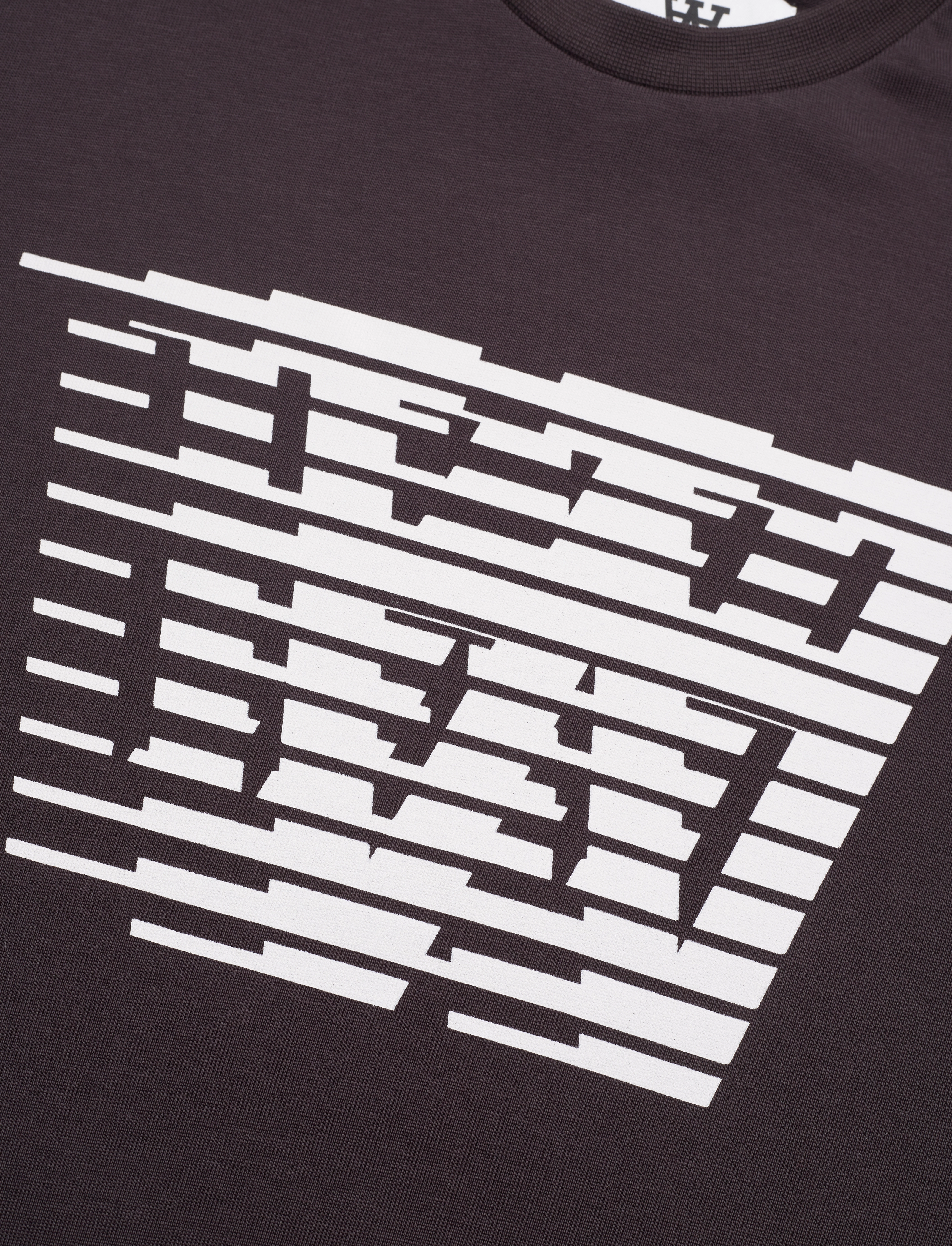 WOOD WOOD - WWMel big print longsleeve GOTS - black coffee - 2