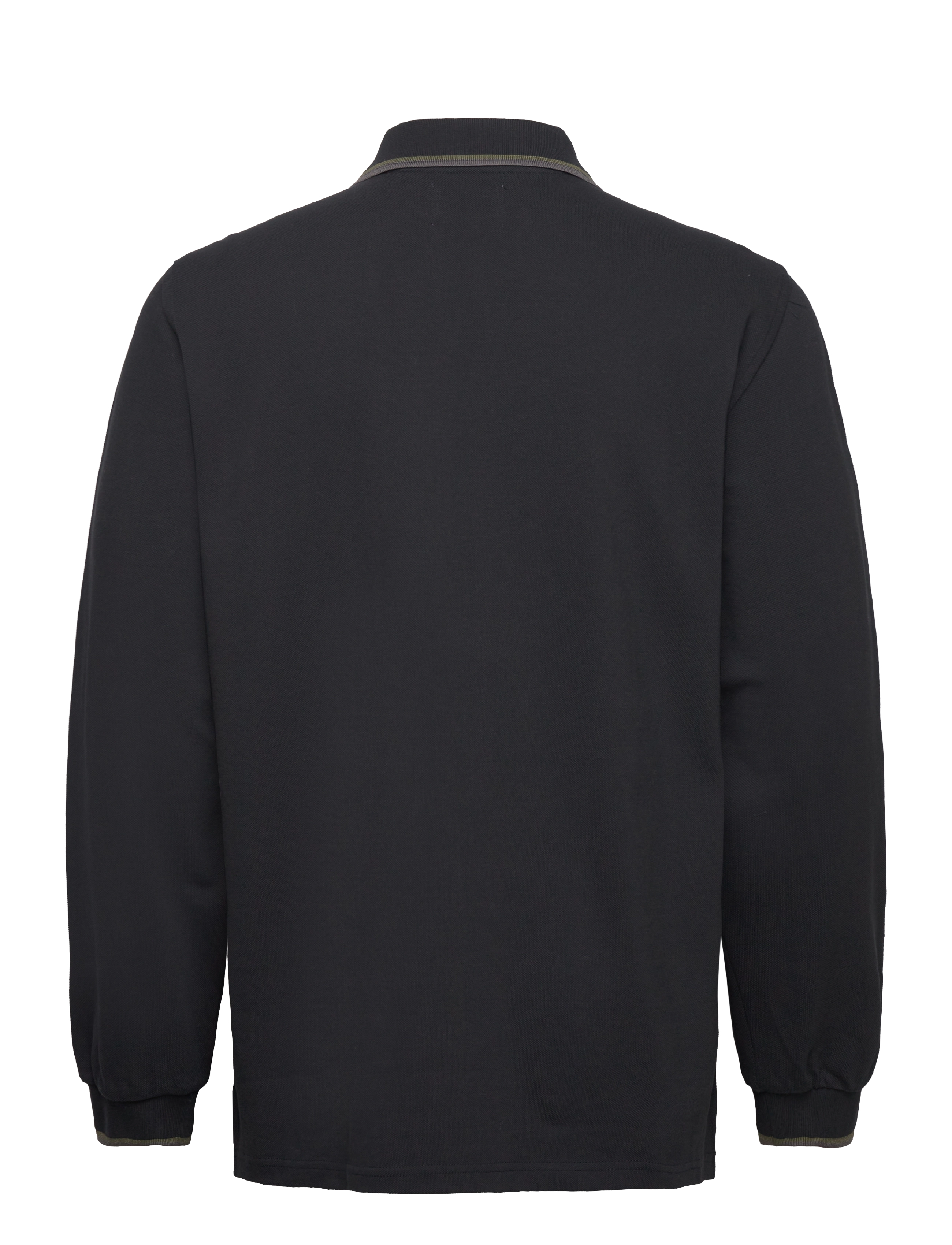 WOOD WOOD - Len Baseline LS Polo GOTS - black - 1