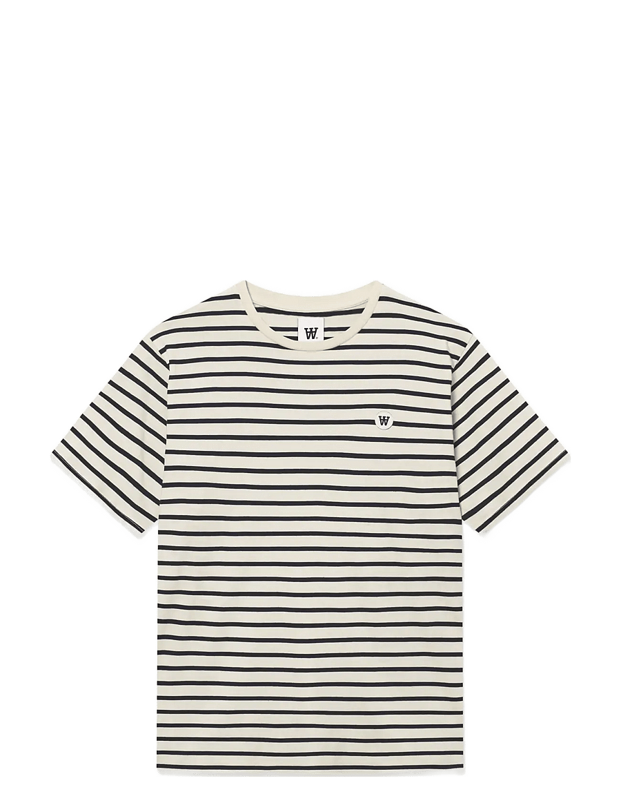 WOOD WOOD - WWAce Stripe - kortærmede t-shirts - black - 1