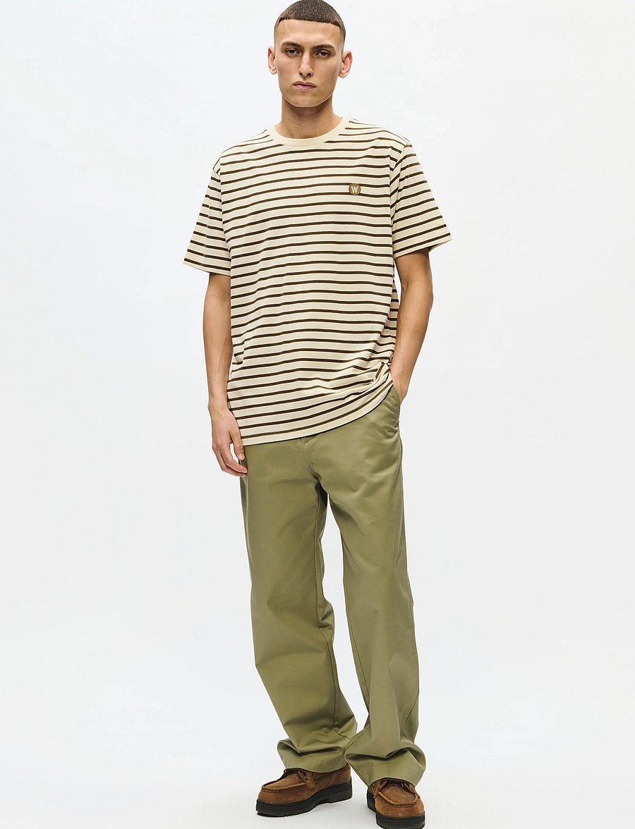WOOD WOOD - WWAce Stripe - kortærmede t-shirts - desert palm - 3