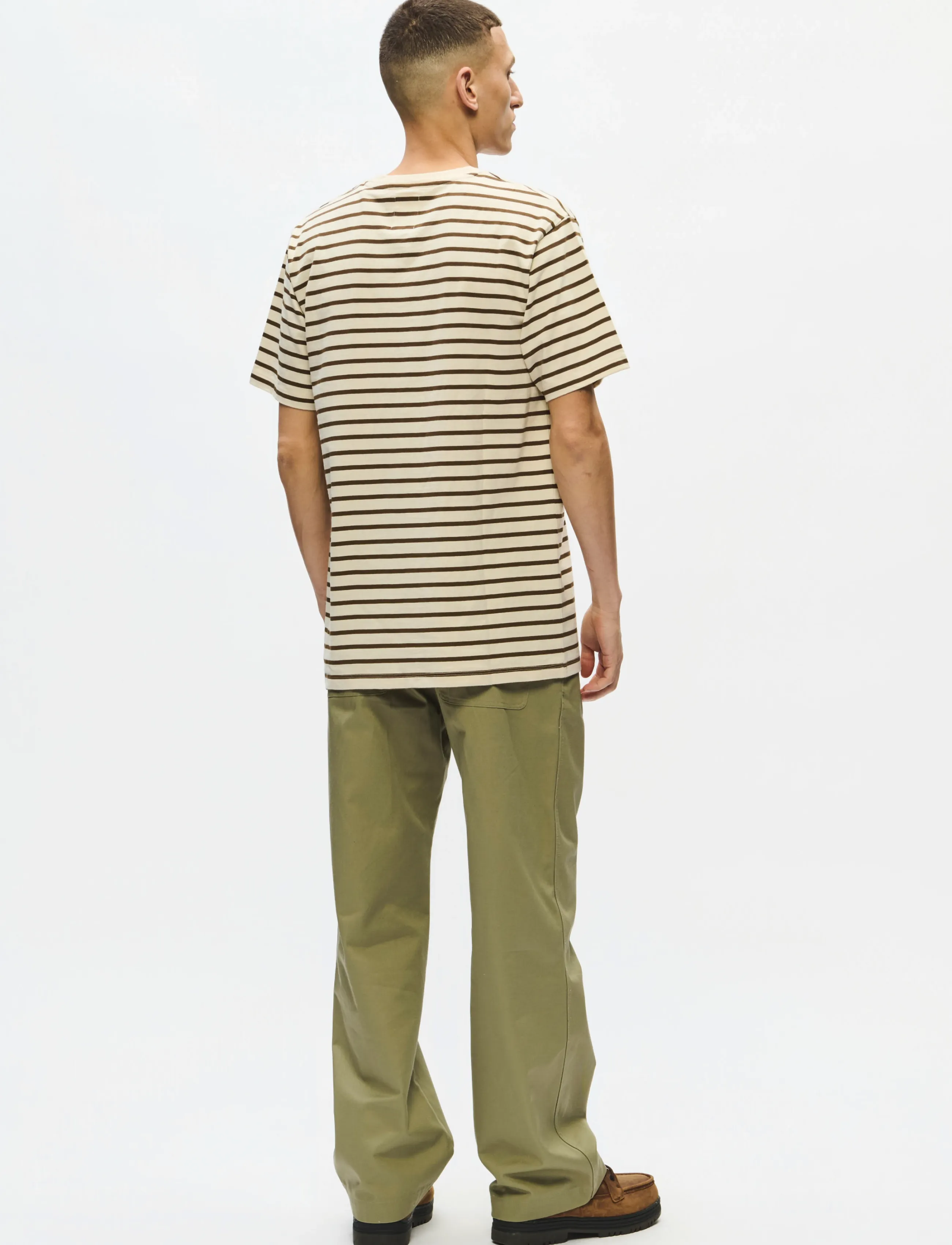 WOOD WOOD - WWAce Stripe - kortärmade t-shirts - desert palm - 4