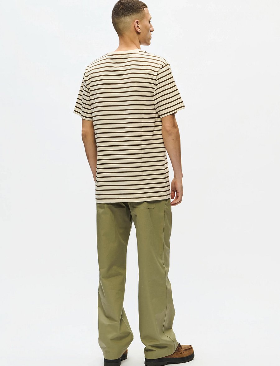 WOOD WOOD - WWAce Stripe - kortærmede t-shirts - desert palm - 4