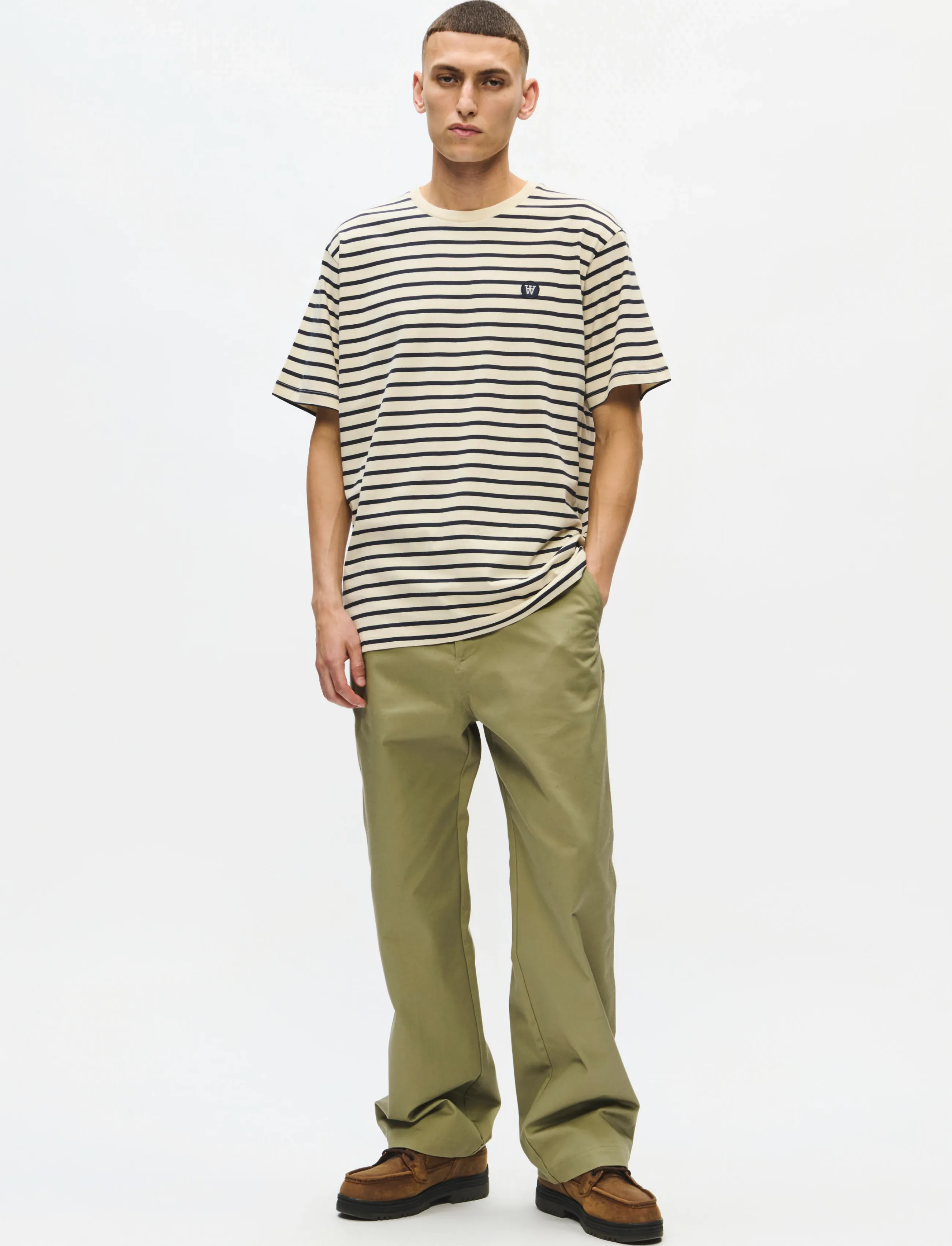 WOOD WOOD - WWAce Stripe - kortærmede t-shirts - outer space - 2