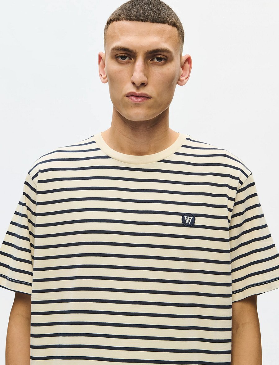 WOOD WOOD - WWAce Stripe - kortärmade t-shirts - outer space - 5