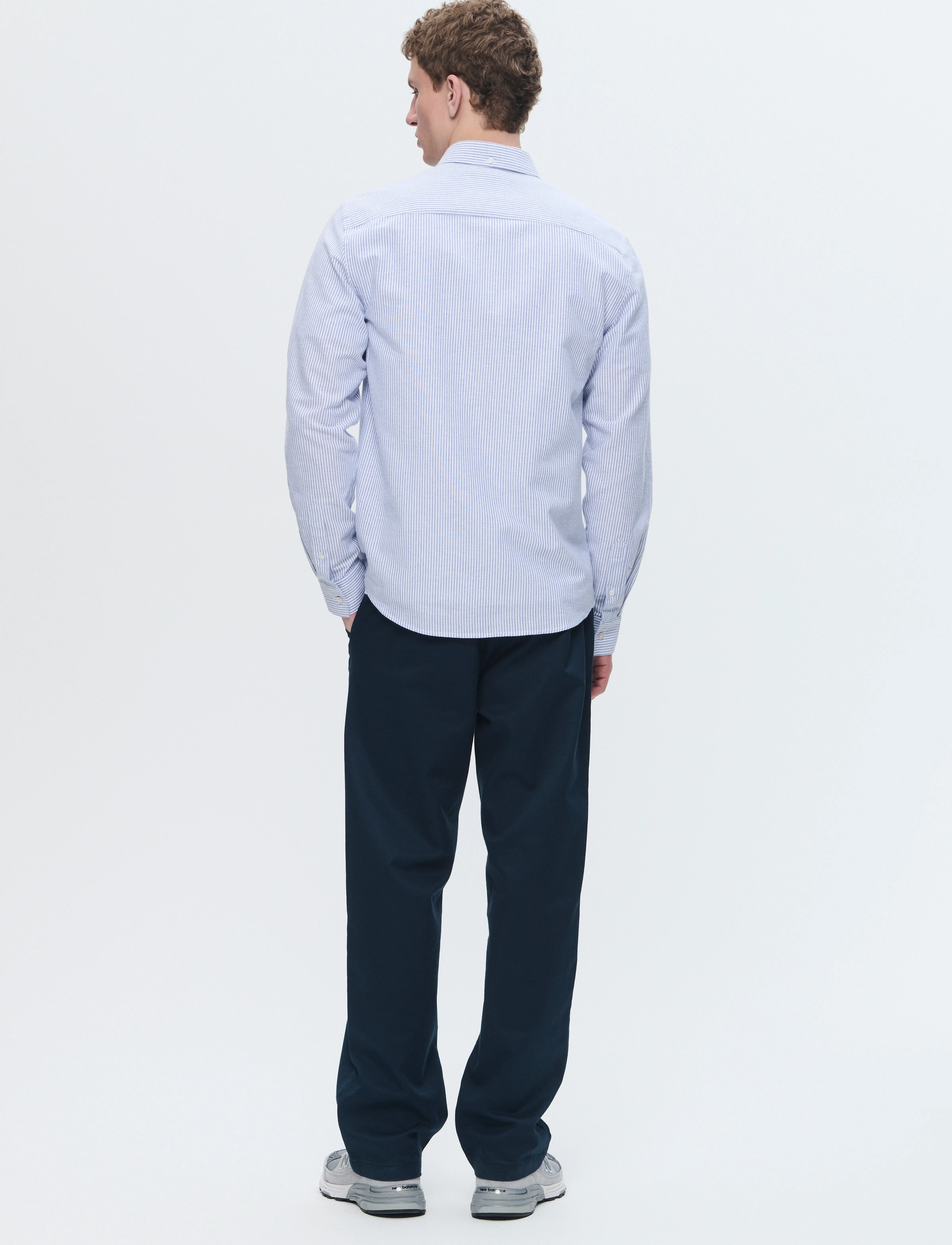 WOOD WOOD - WWAdam - randiga skjortor - blue + white stripe - 5
