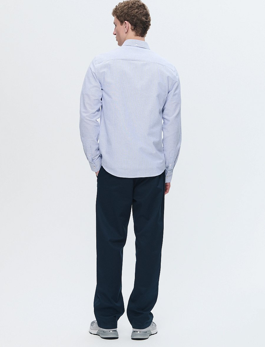 WOOD WOOD - WWAdam - gestreifte hemden - blue + white stripe - 5